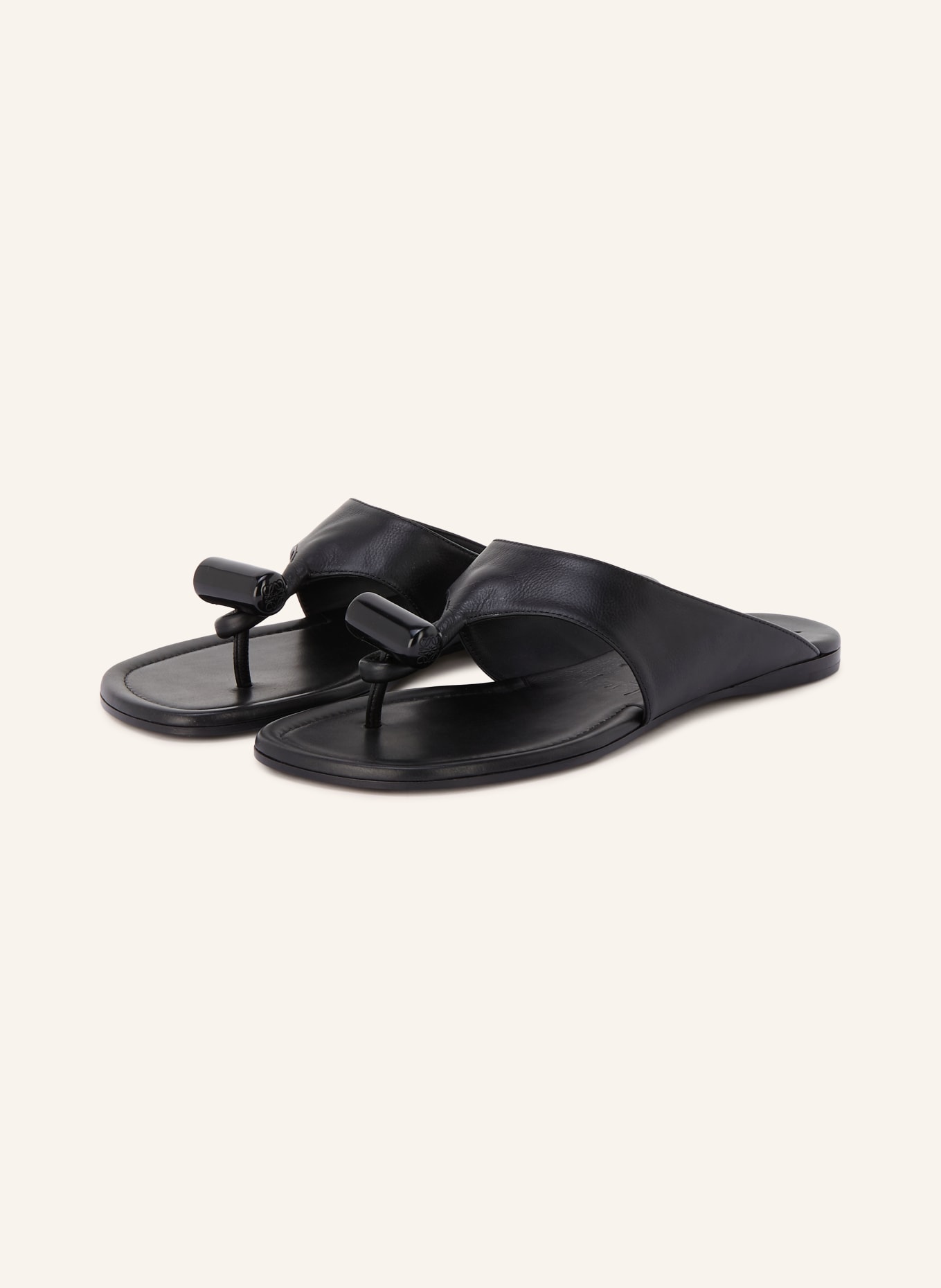 LOEWE Tussenslipper TOGGLE: ZWART