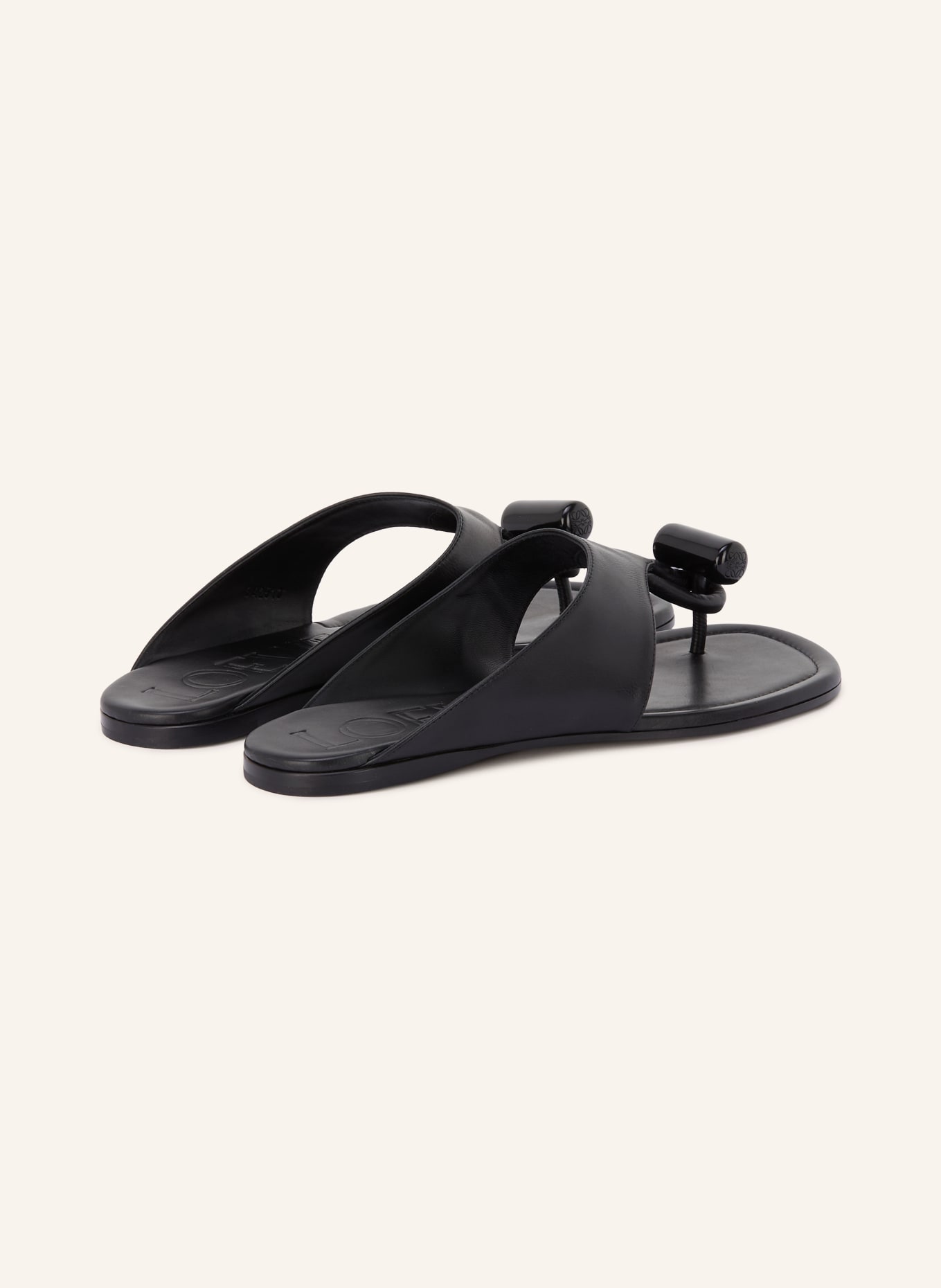 LOEWE Tussenslipper TOGGLE: ZWART