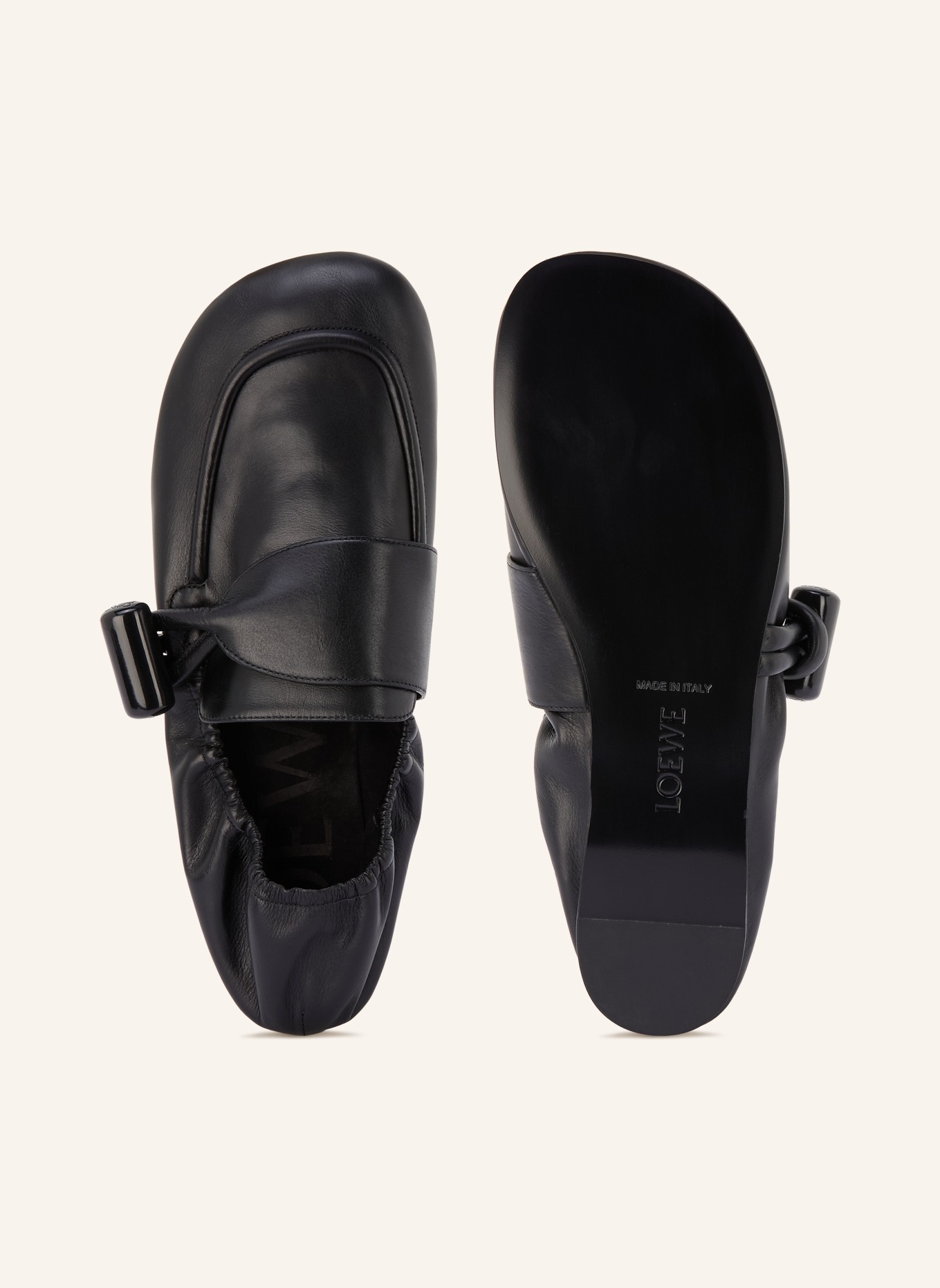LOEWE Loafer TOGGLE: ZWART