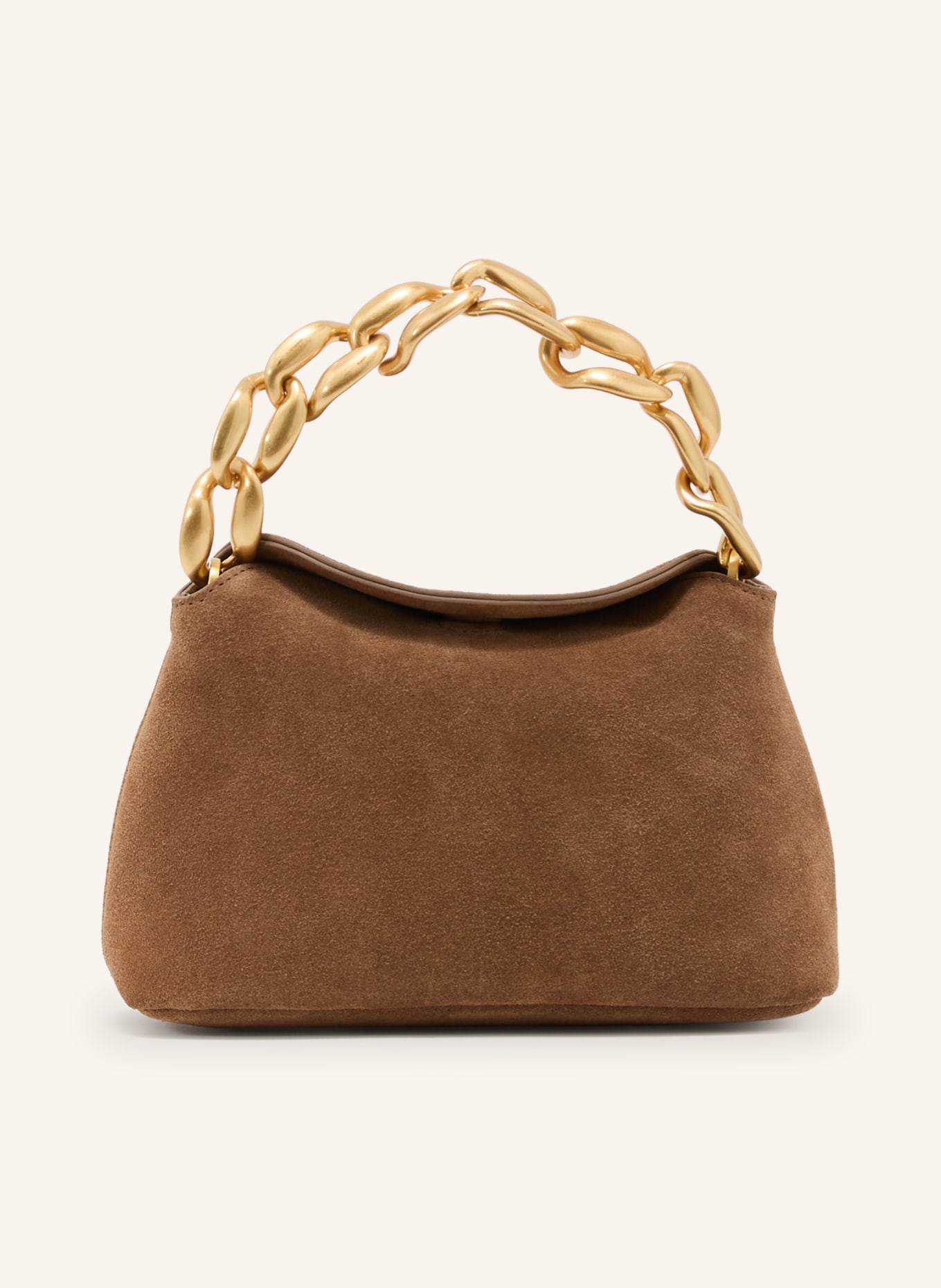 REISS Torebka PEONY: BRĄZOWY / ZŁOTY