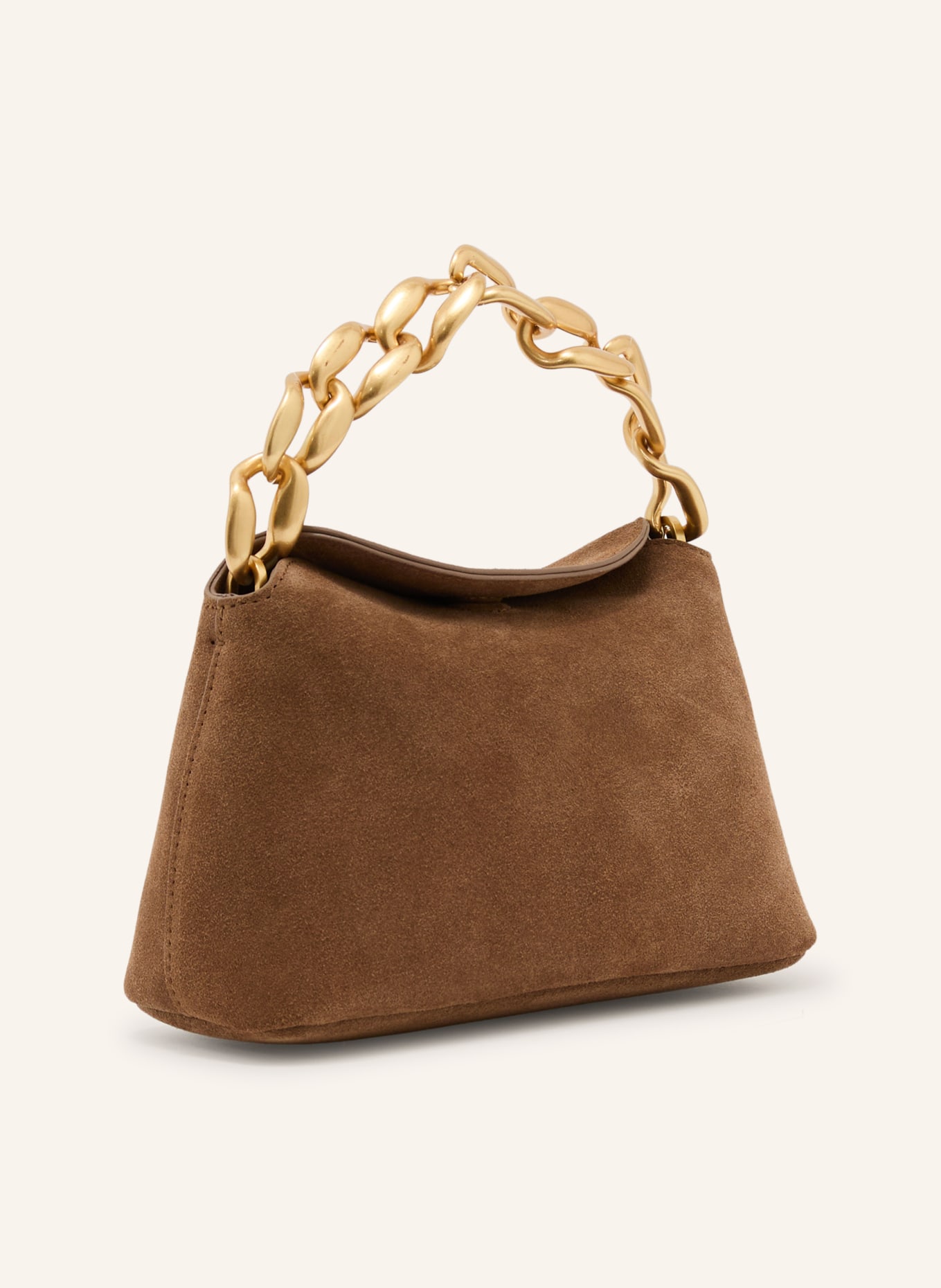 REISS Torebka PEONY: BRĄZOWY / ZŁOTY