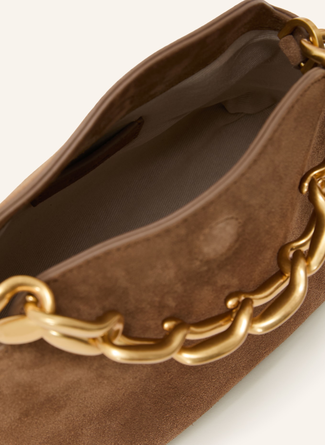 REISS Torebka PEONY: BRĄZOWY / ZŁOTY