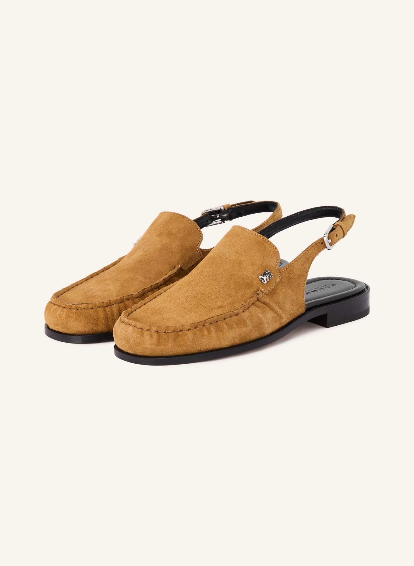 SANDRO Slingloafer: BEIGE