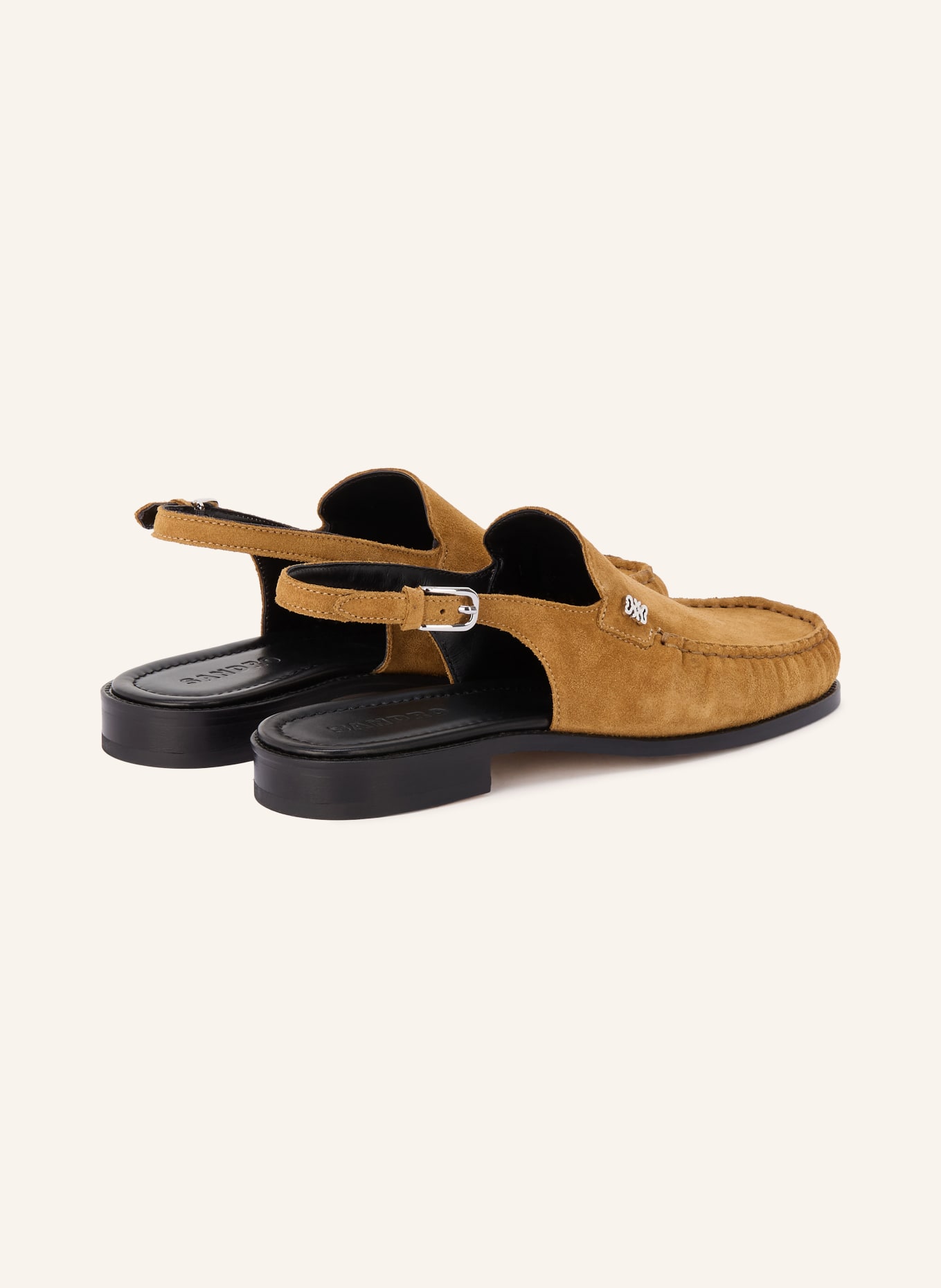 SANDRO Slingloafer: BEIGE