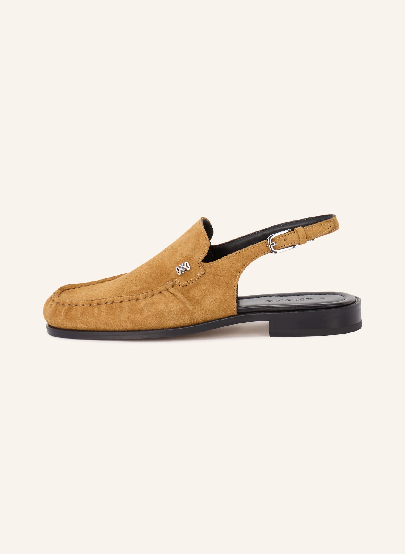 SANDRO Slingloafer: BEIGE