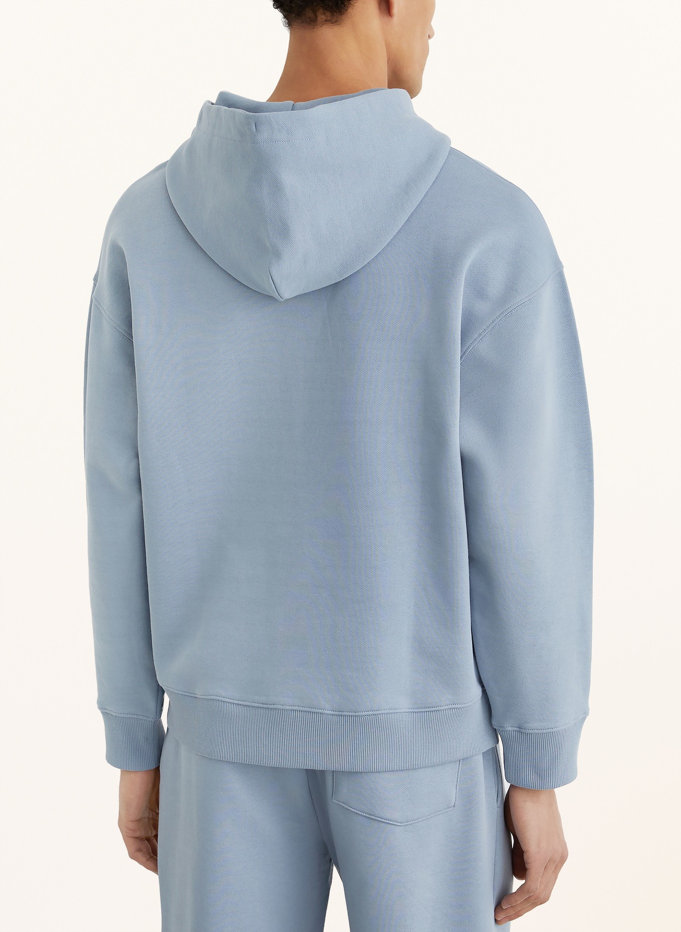 REISS Hoodie CONLIN: LICHTBLAUW
