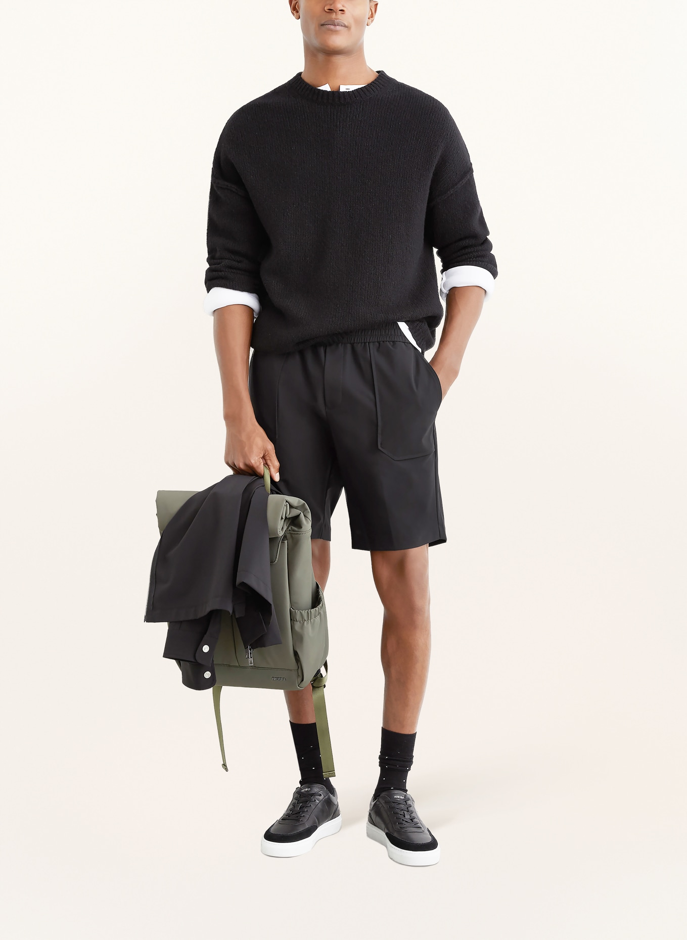 REISS Shorts ASCEND: ZWART