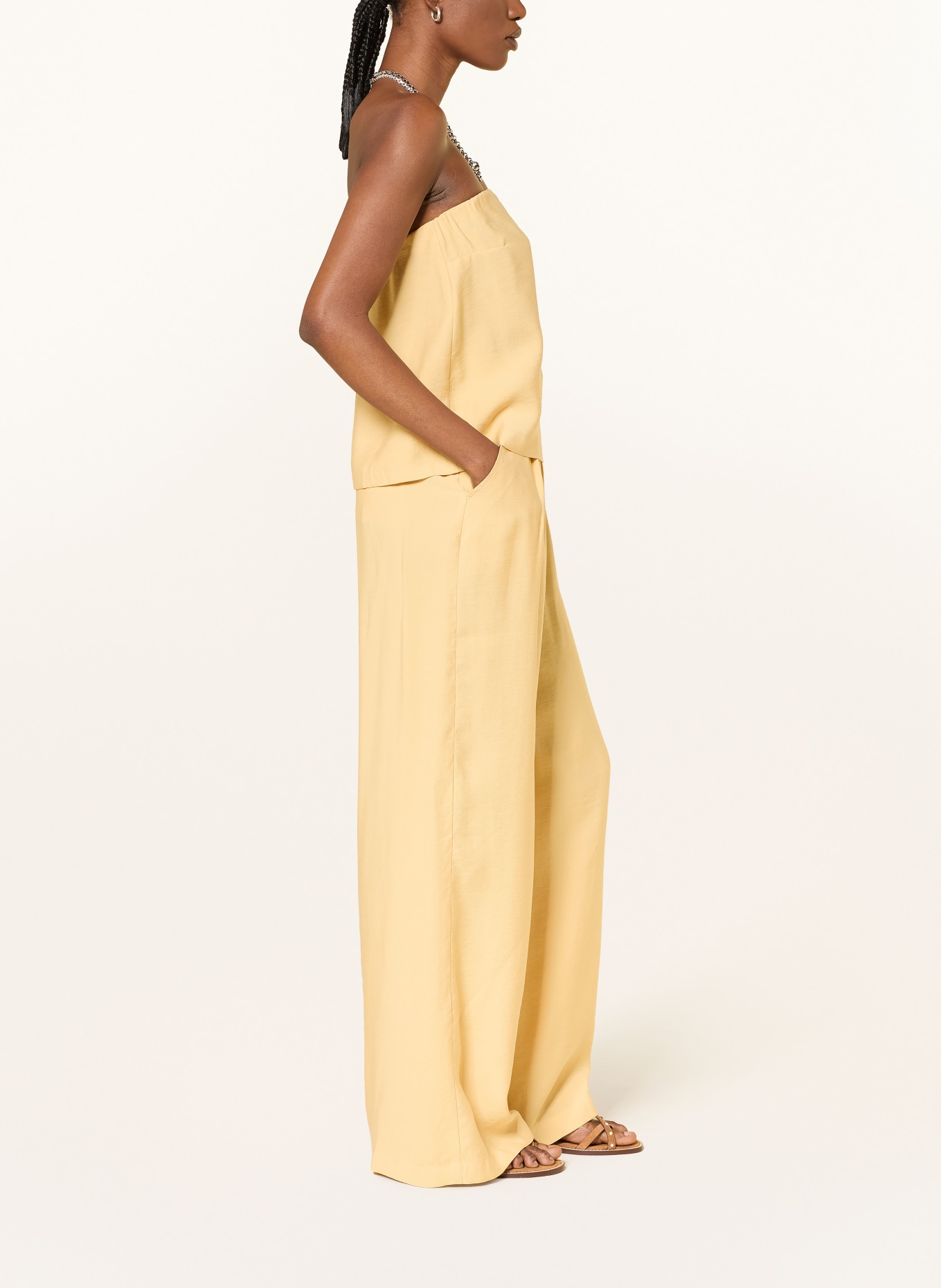 ba&sh Marlenehose DEANA: HELLGELB