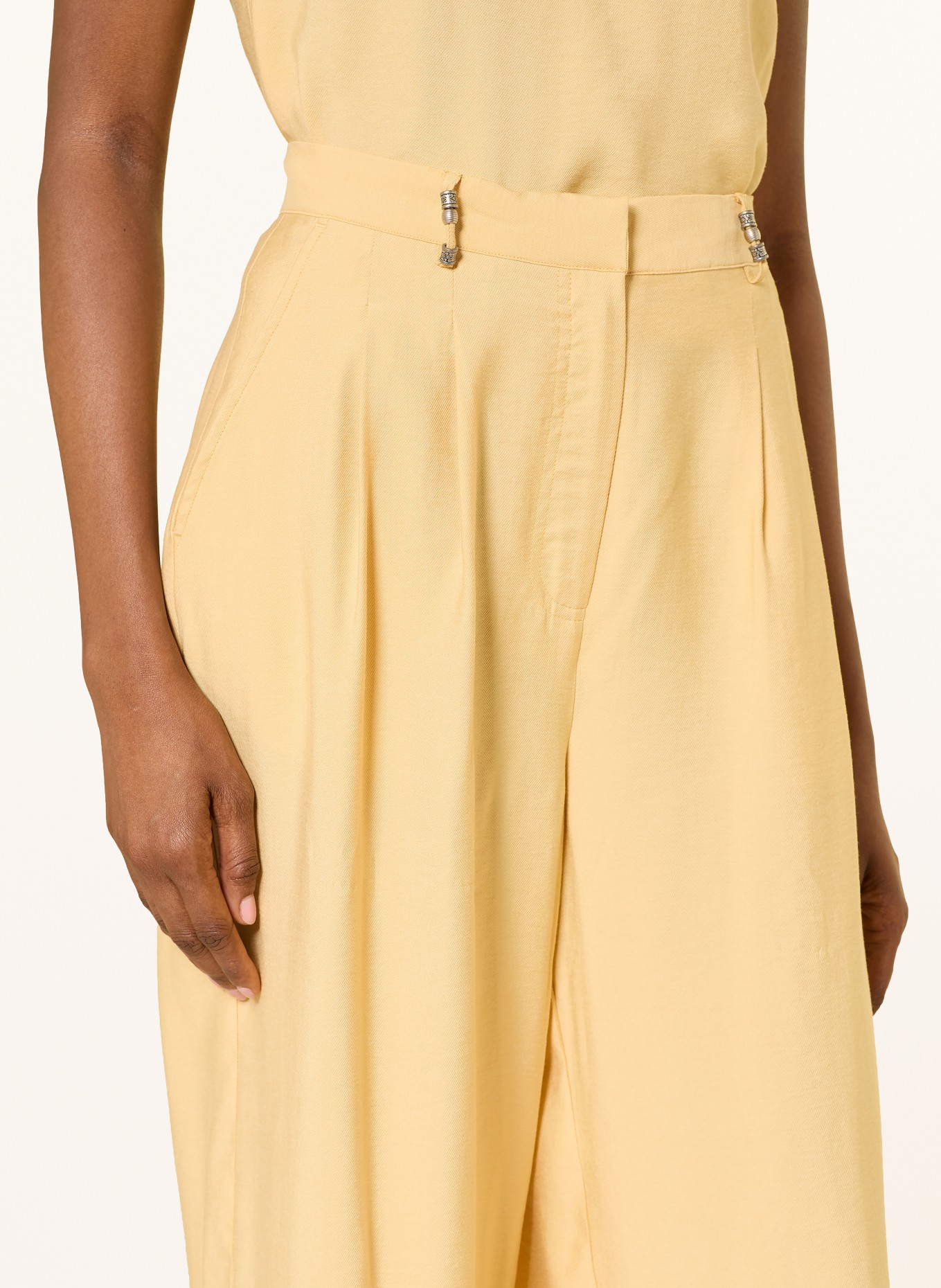 ba&sh Marlenehose DEANA: HELLGELB