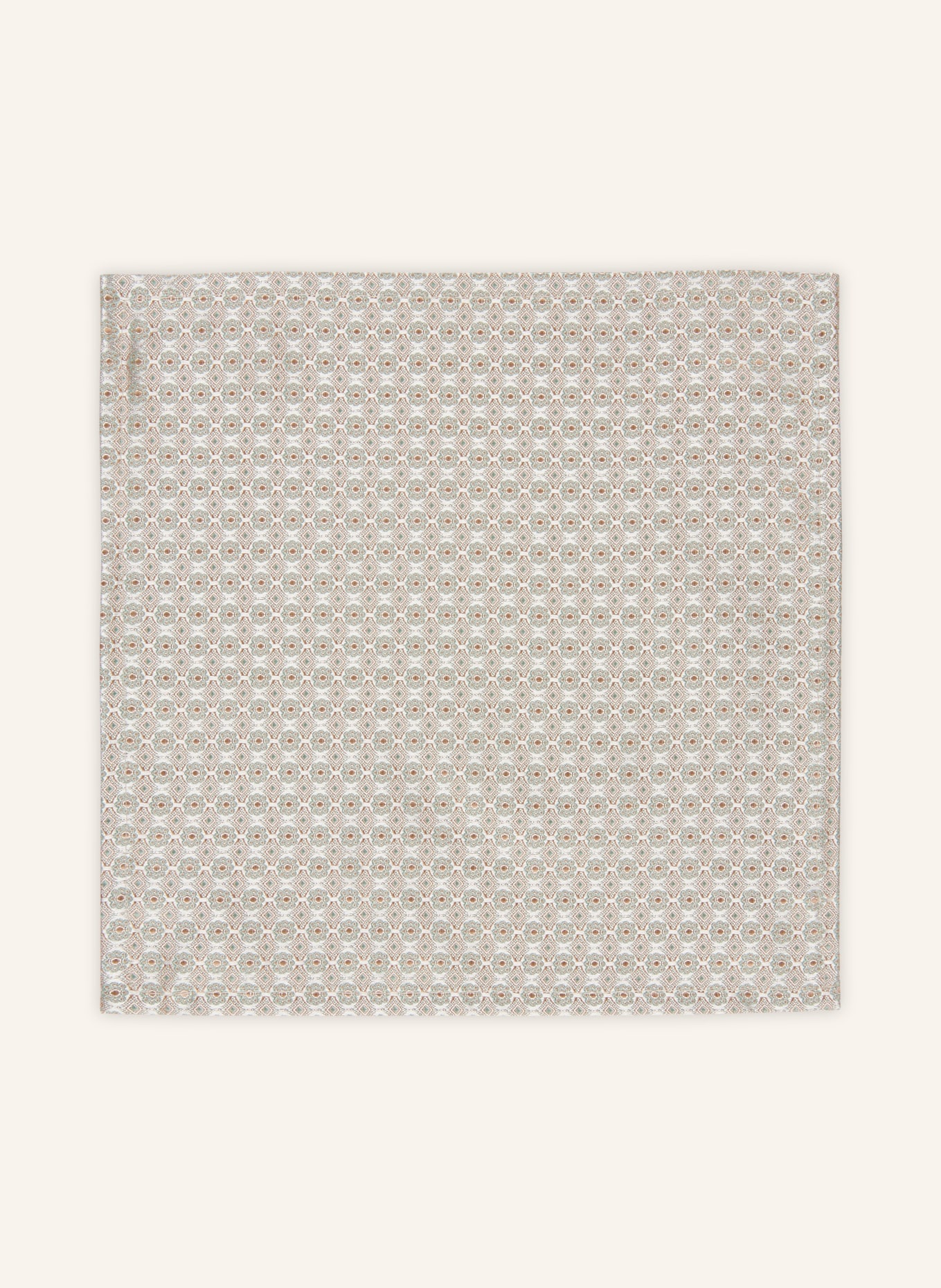 WILVORST Sada: motýlek a kapesník: BÉŽOVÁ / KRÉMOVÁ / MÁTOVÁ