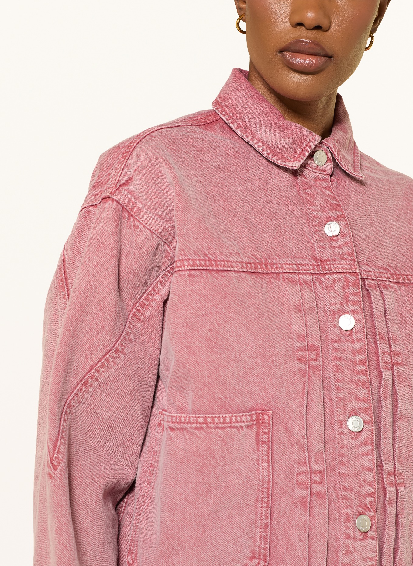 ba&sh Džínová bunda RUNO: PINK PINK