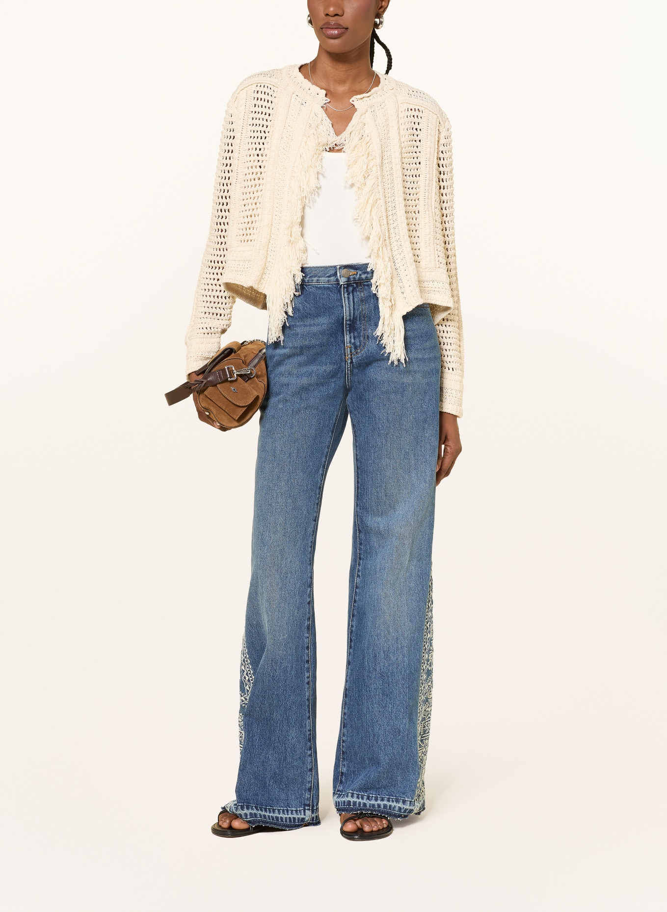 ba&sh Strickhülle BIANCA: CREME