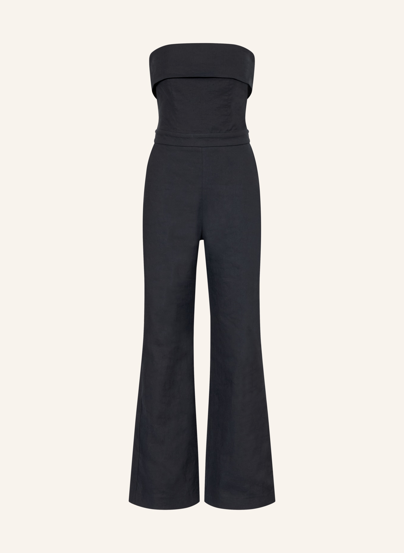 ba&sh Off-Shoulder-Jumpsuit CENELIA mit Leinen: DUNKELBLAU