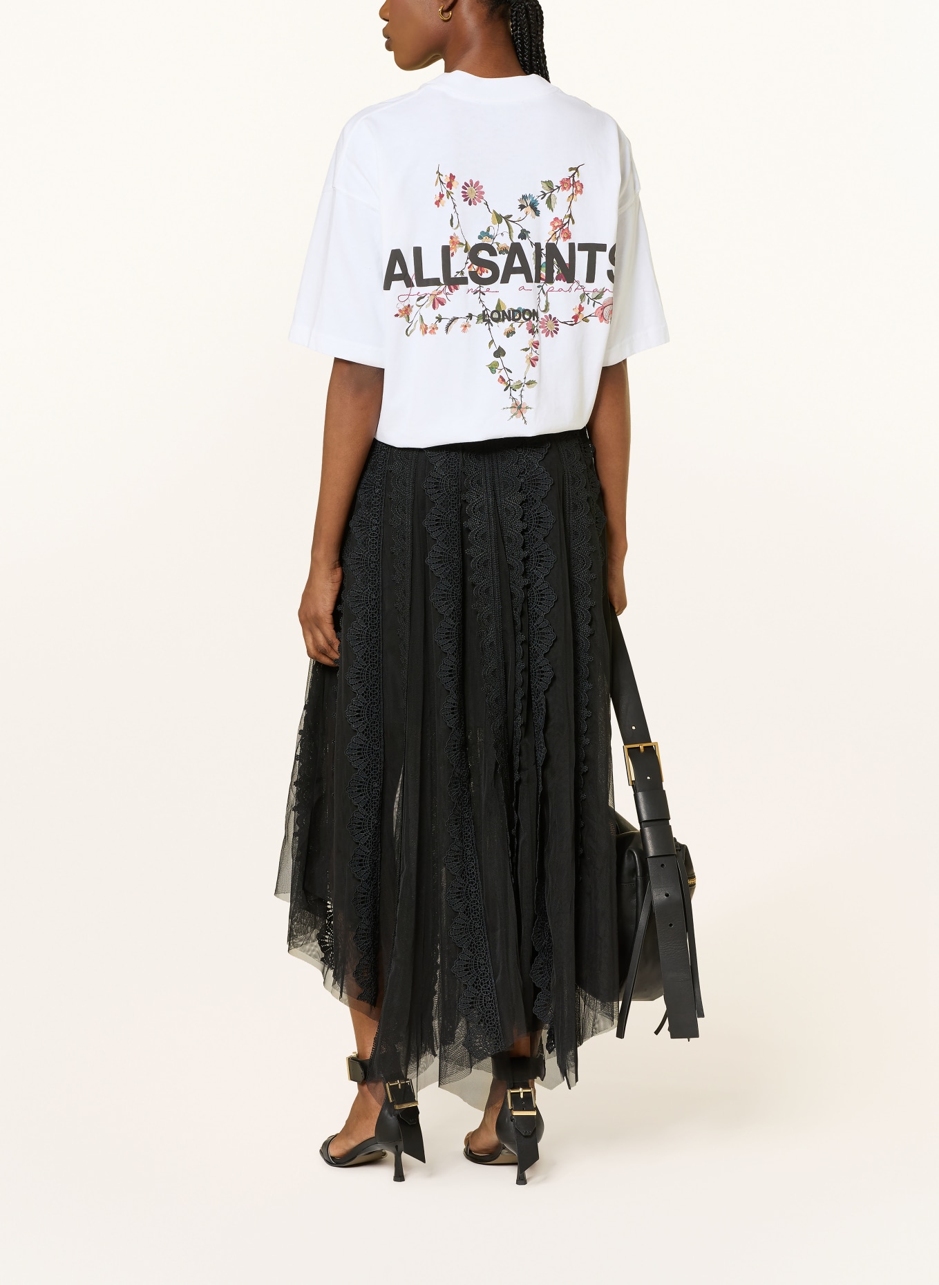 ALLSAINTS T-Shirt PENTACLE ETTA: WEISS