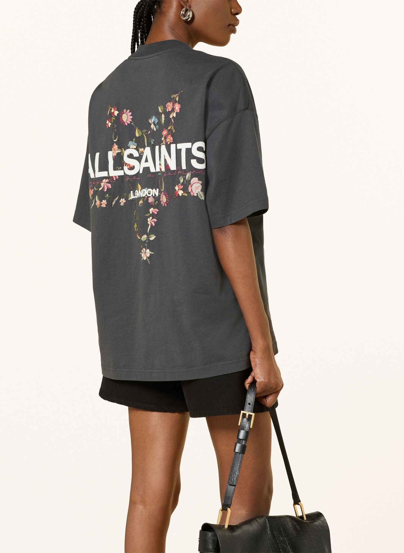ALLSAINTS T-shirt PENTACLE ETTA: DONKERGRIJS