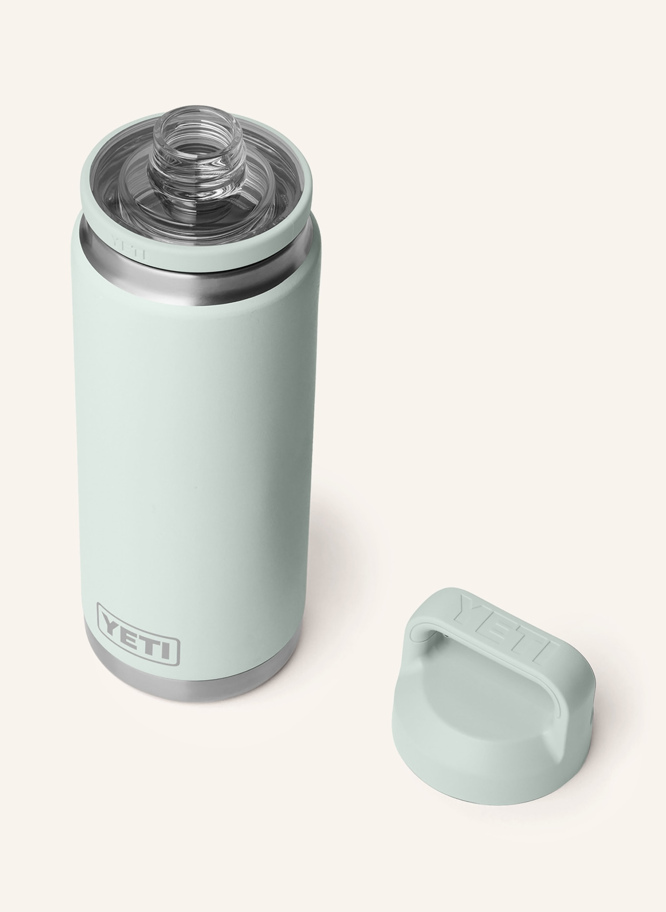 YETI Thermosfles RAMBLER®: LICHTGROEN / ZILVER