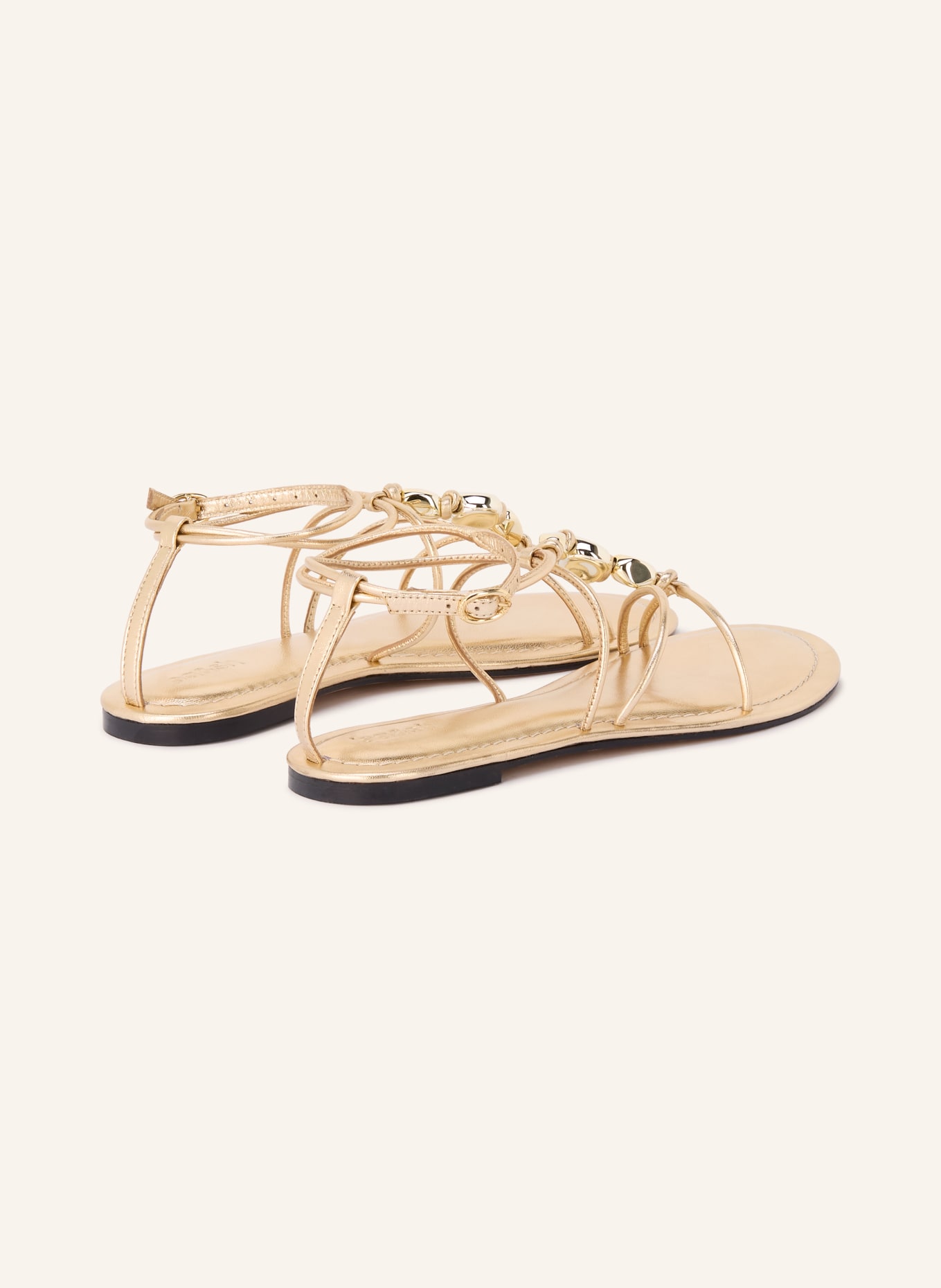 ba&sh Sandalen CAYA mit Schmuckperlen: GOLD