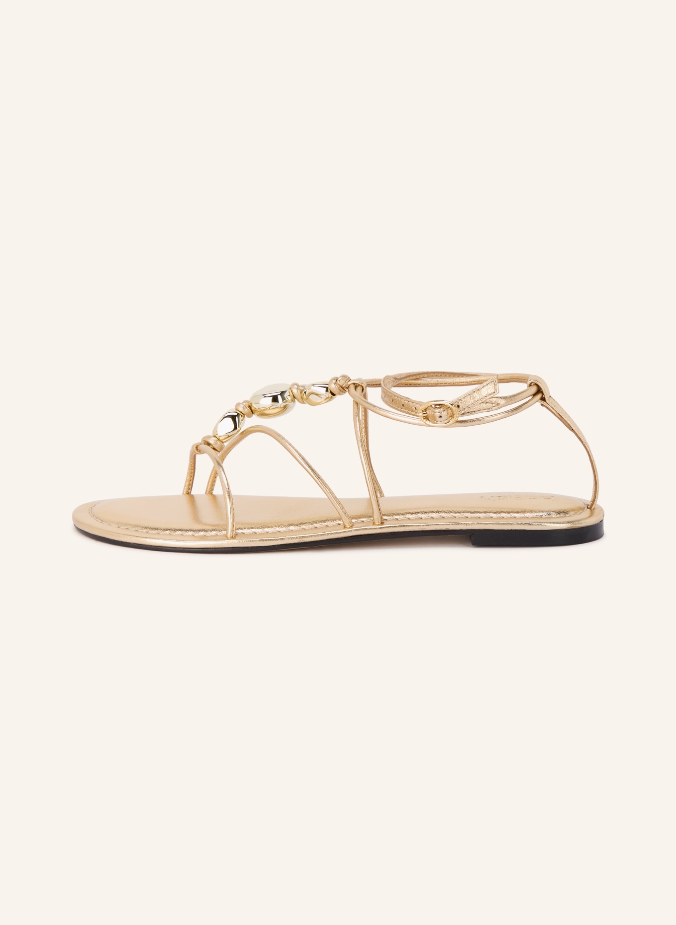 ba&sh Sandalen CAYA mit Schmuckperlen: GOLD
