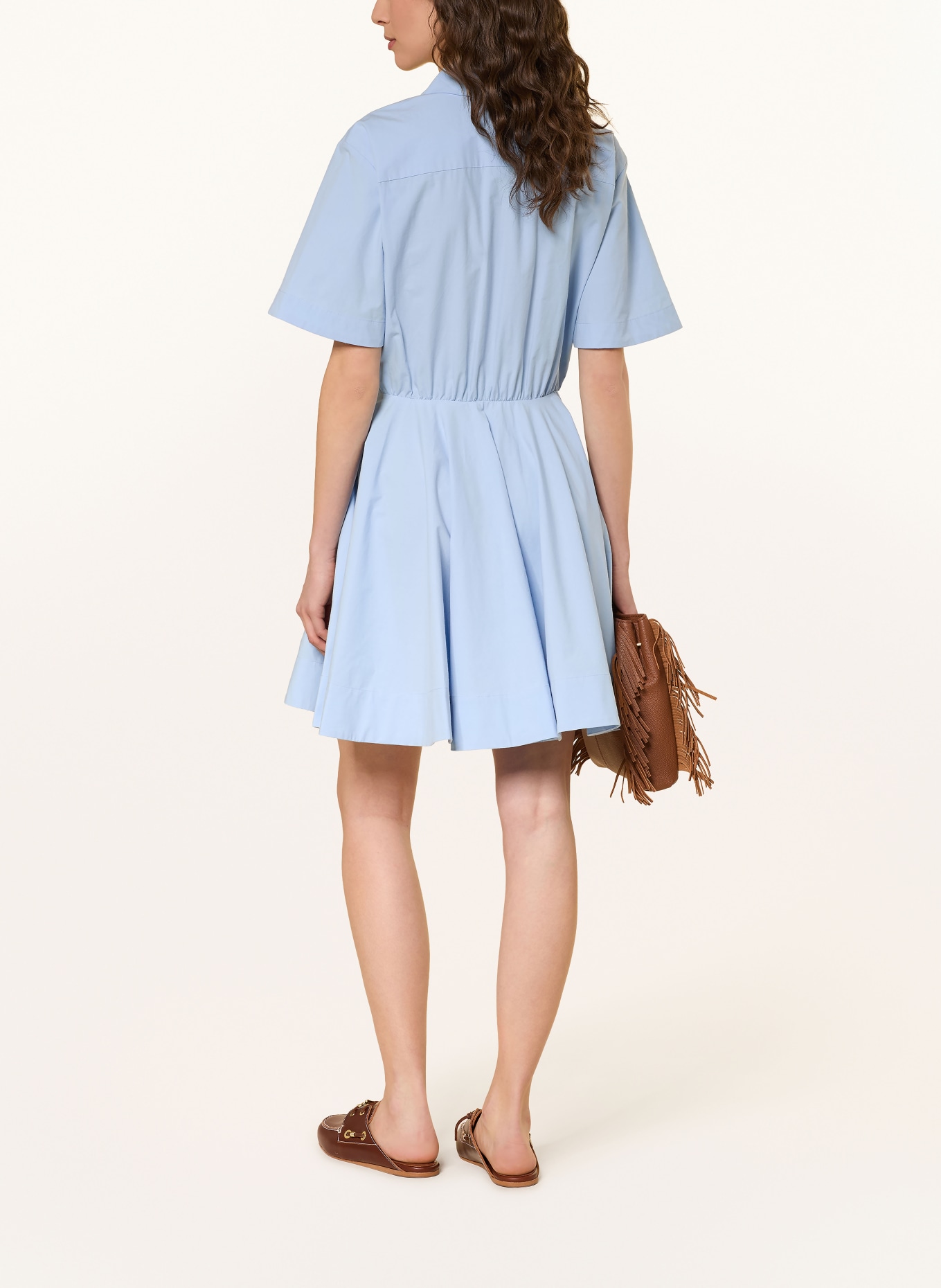 maje Hemdblusenkleid: HELLBLAU