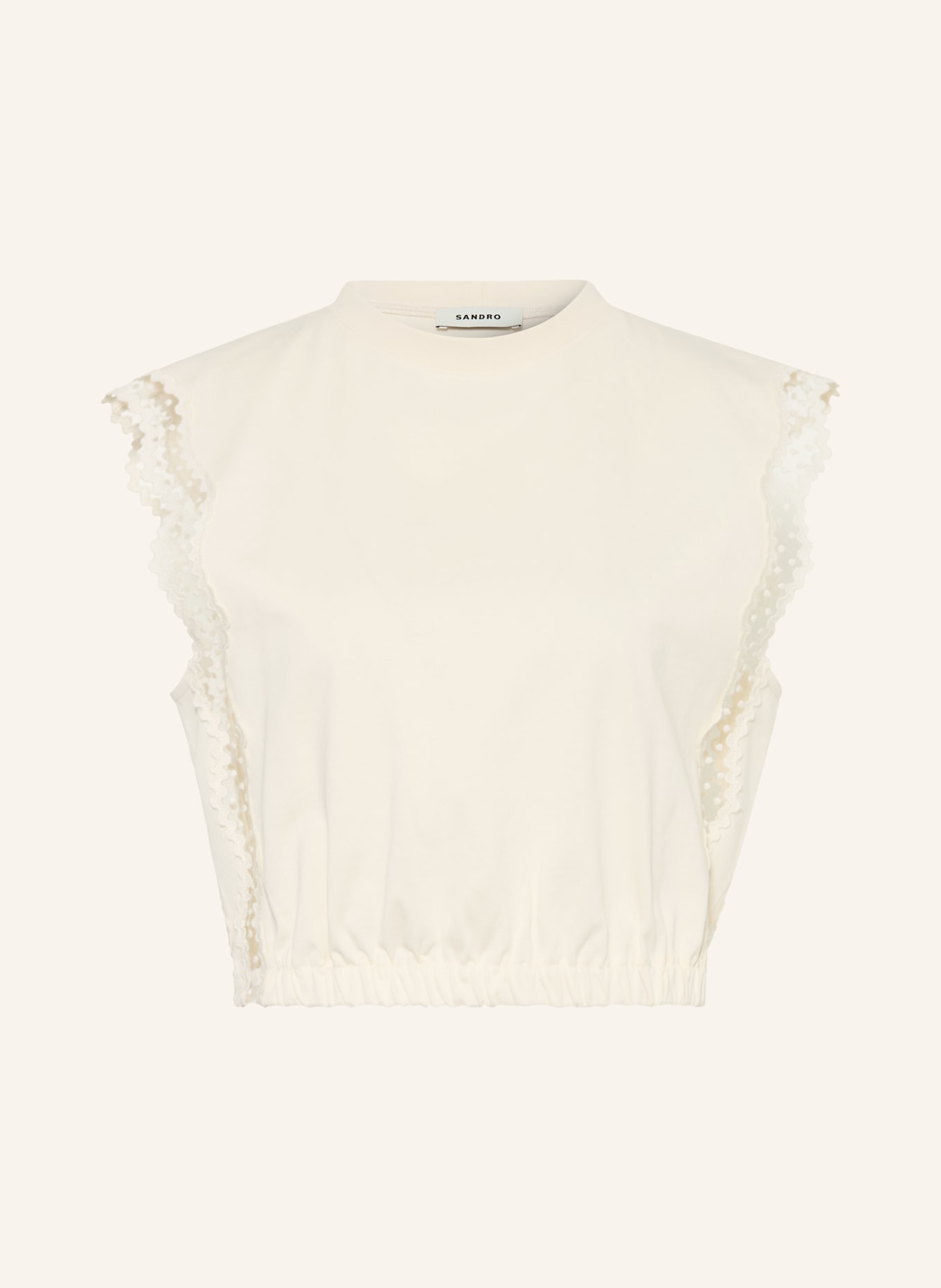 SANDRO Top: ECRU