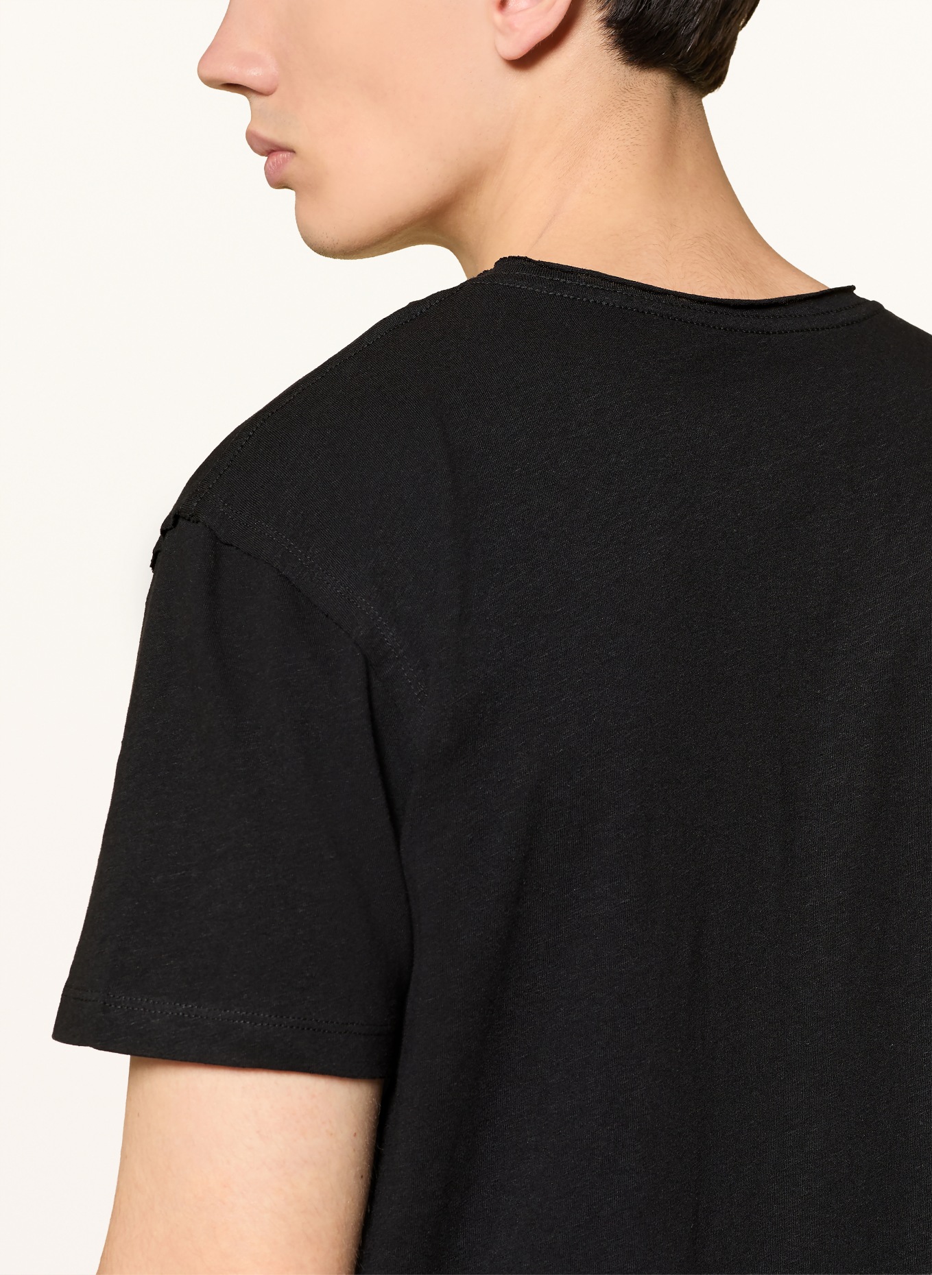 ALLSAINTS T-shirt FLAX: ZWART