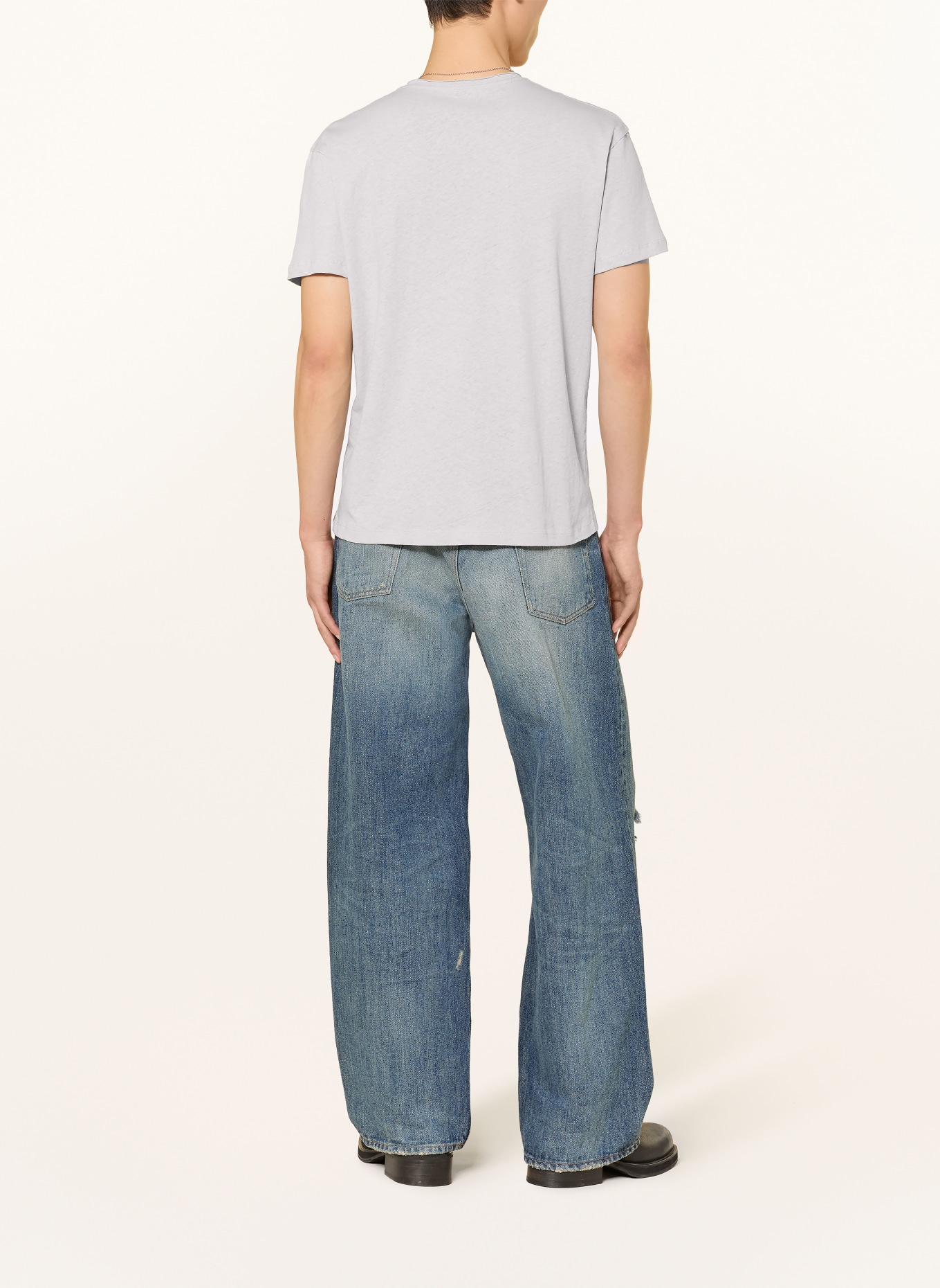 ALLSAINTS T-shirt FLAX: LICHTGRIJS