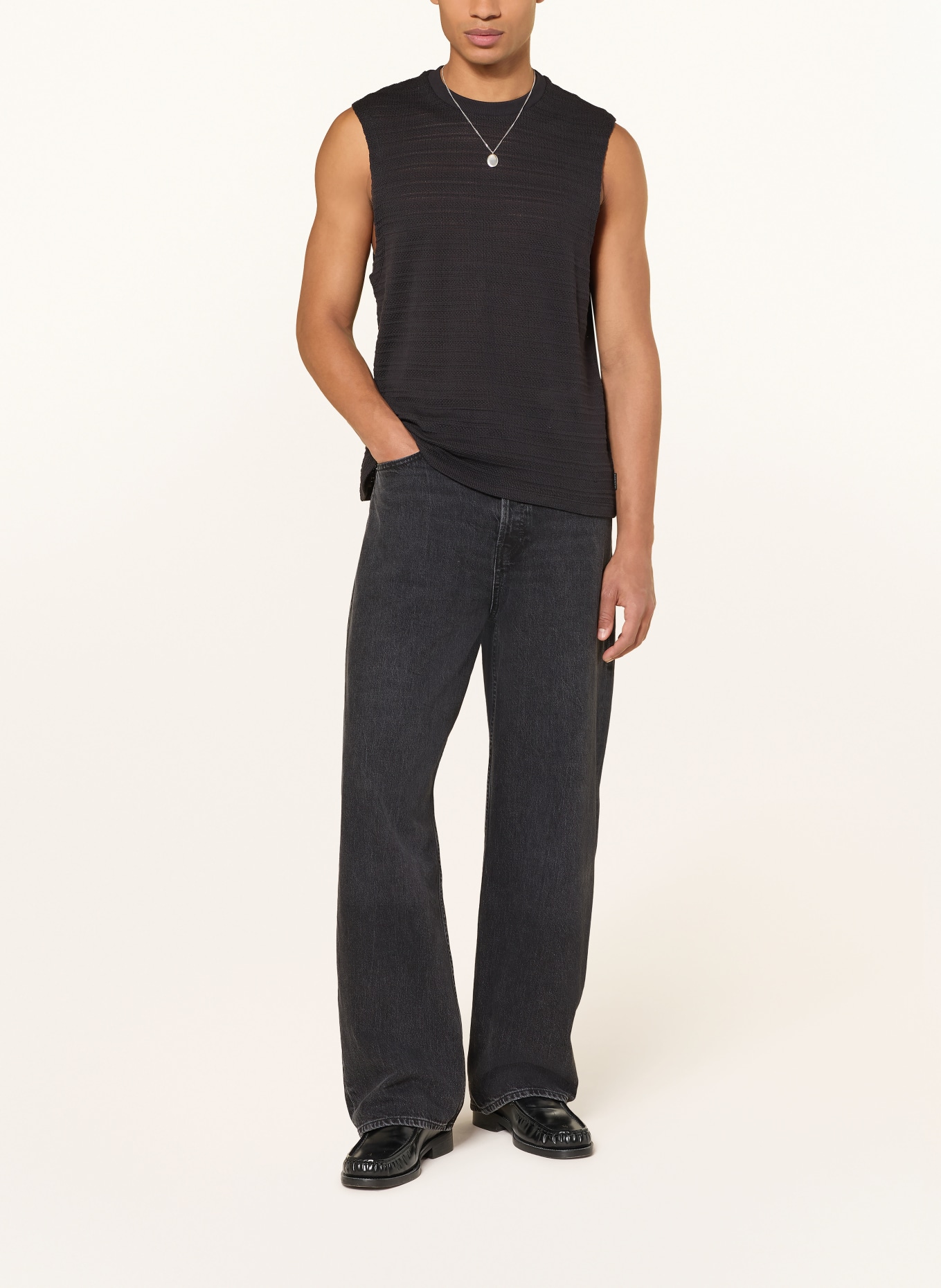 ALLSAINTS Gebreide top COVE: ZWART