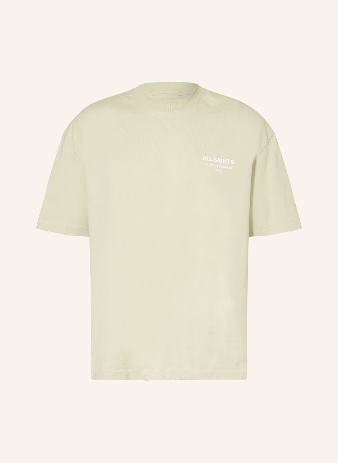 ALLSAINTS T-shirt DREAMER: LICHTGROEN / WIT