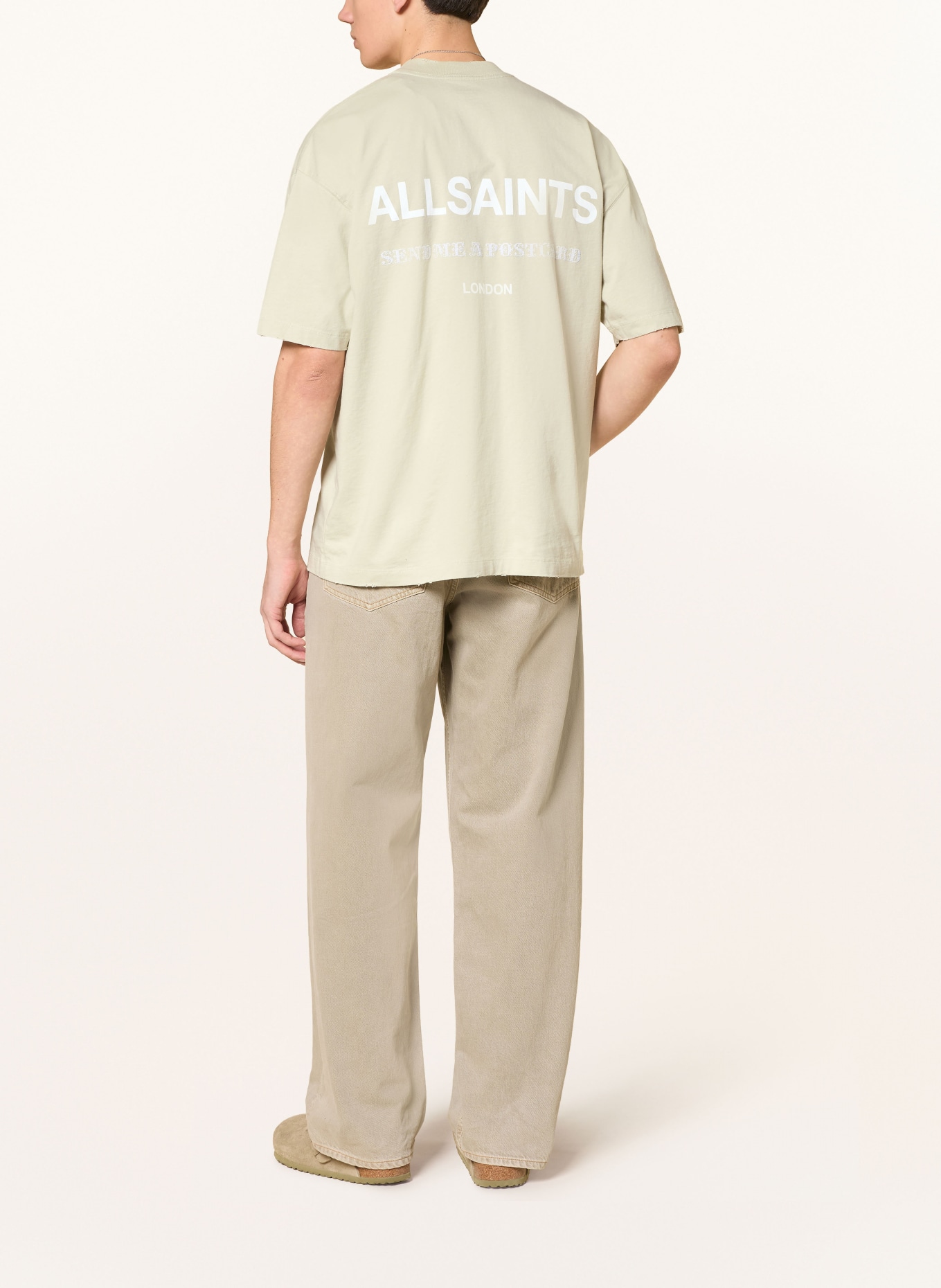 ALLSAINTS T-shirt DREAMER: LICHTGROEN / WIT