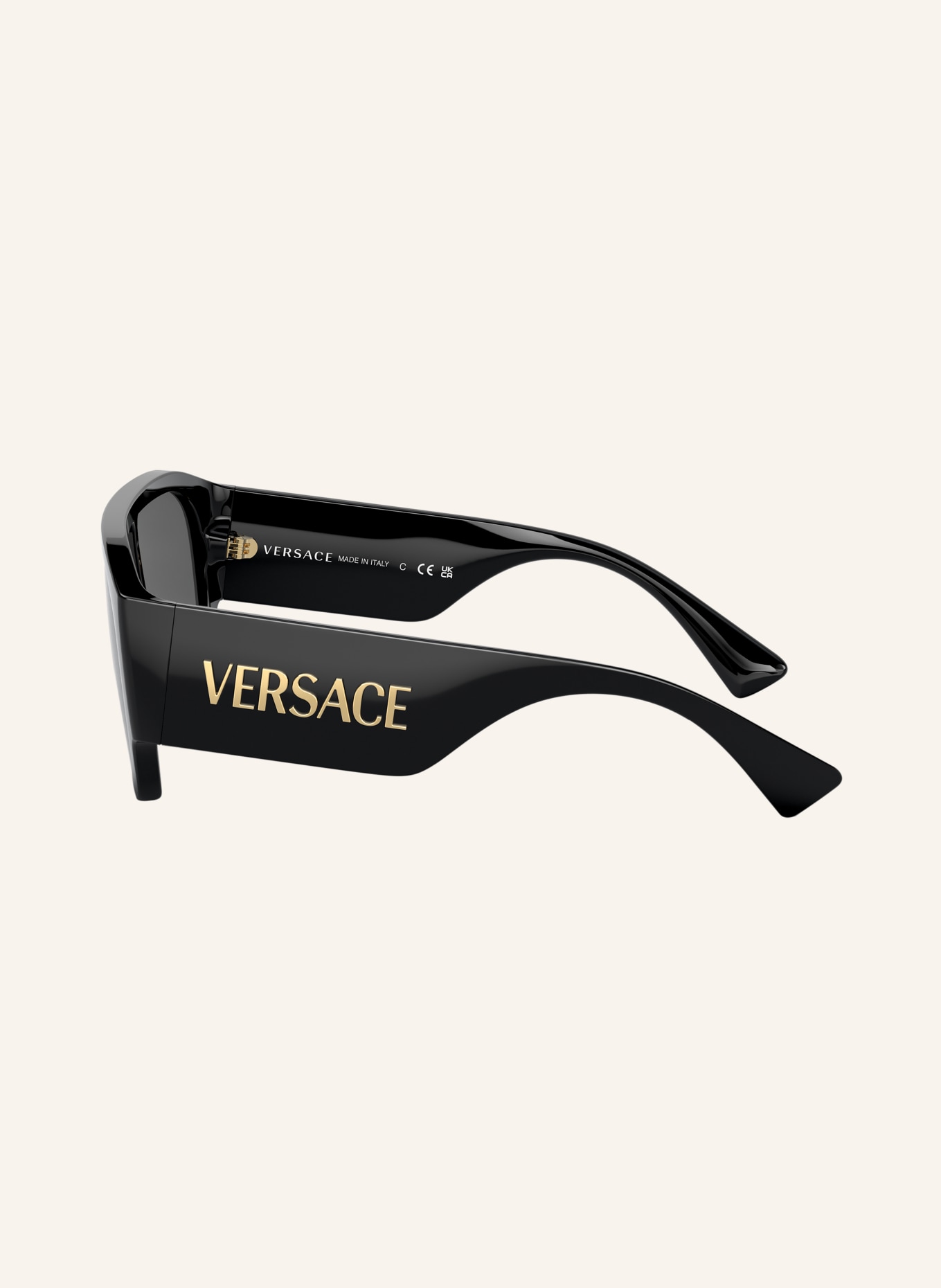 VERSACE Okulary przeciwsłoneczne VE4439: CZARNY/ CIEMNOSZARY