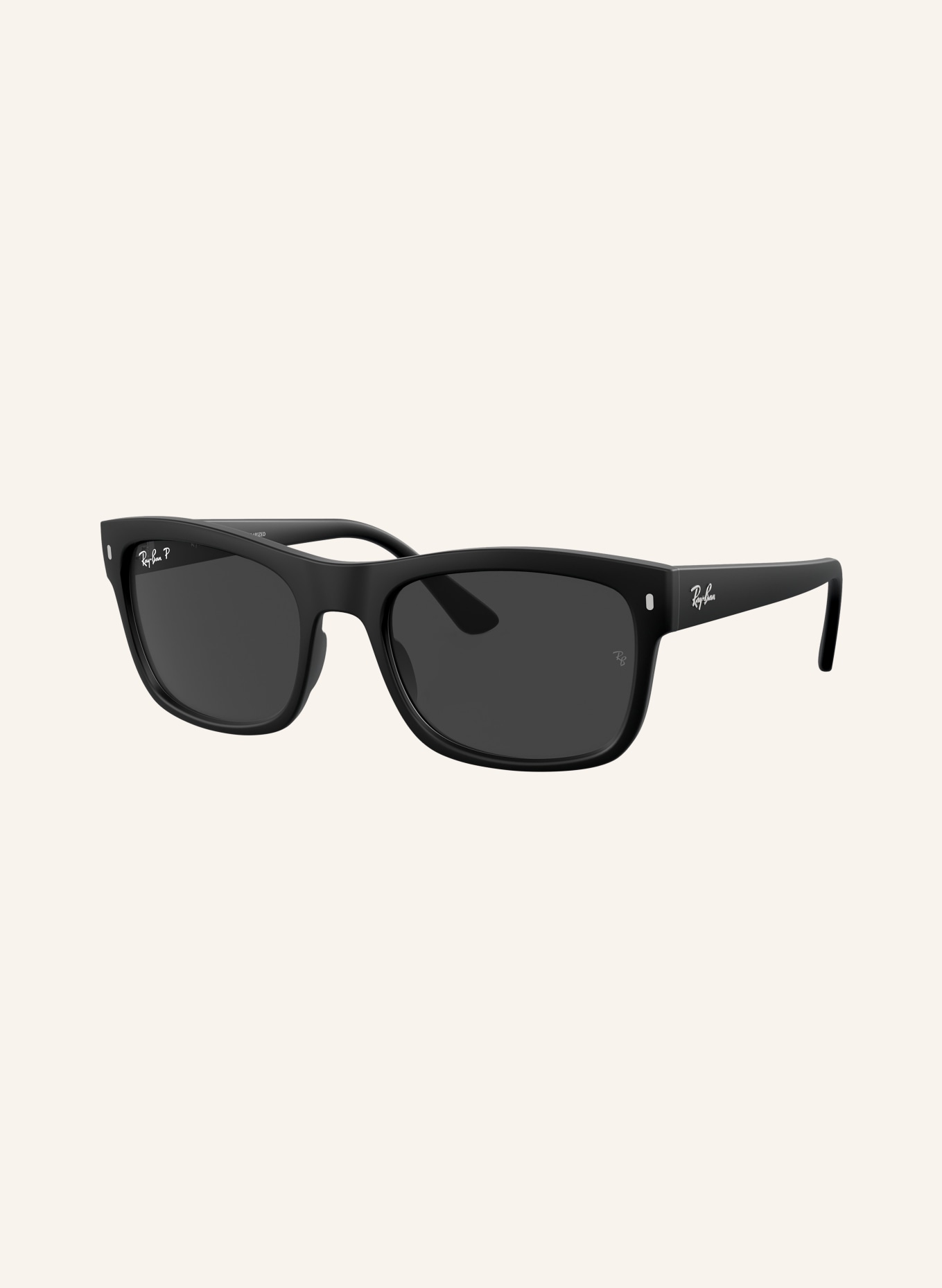 Ray-Ban Sonnenbrille RB4428: MATT SCHWARZ/ DUNKELGRAU POLARISIERT