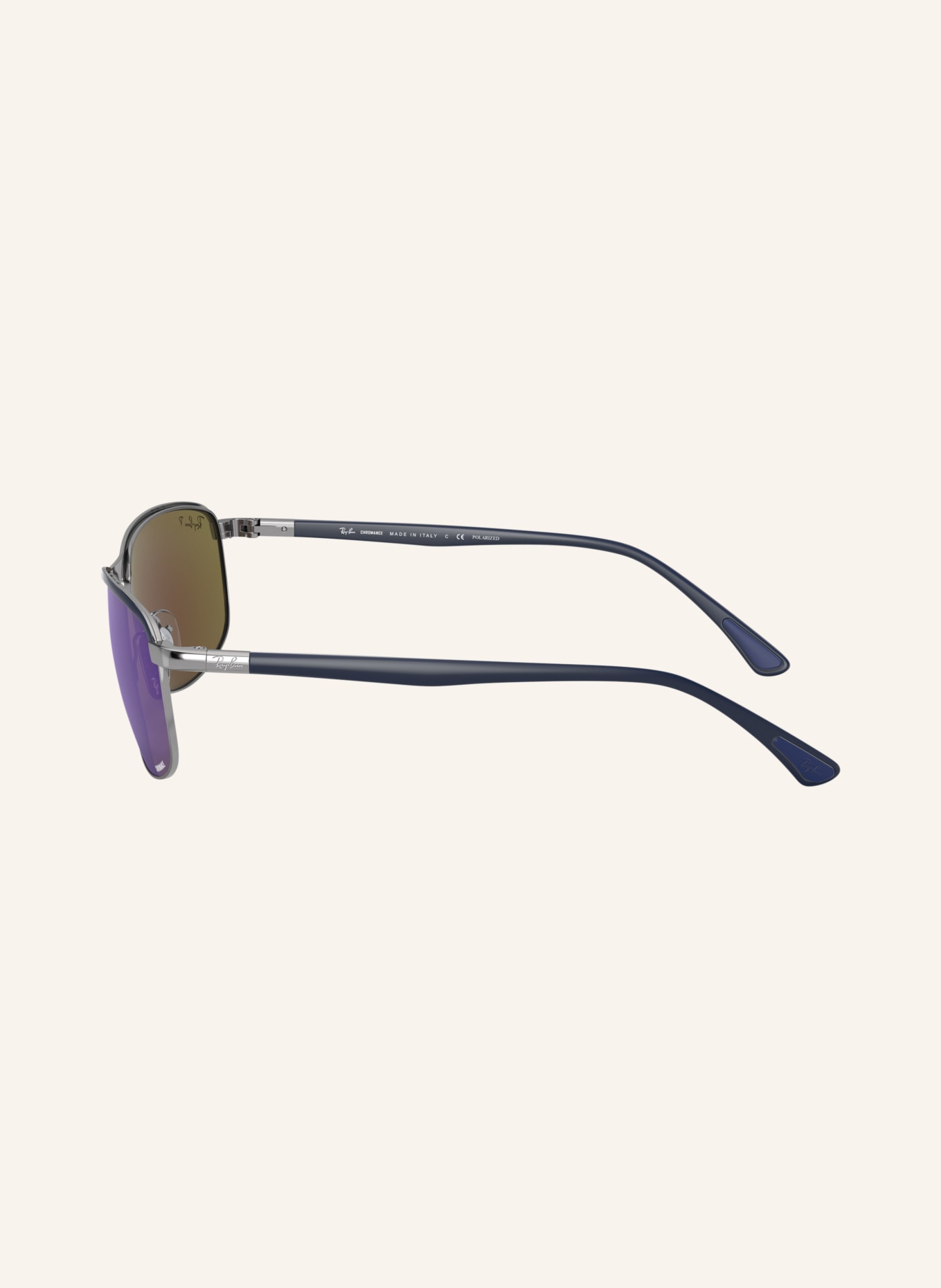Ray-Ban Sonnenbrille RB3671CH CHROMANCE: SCHWARZ/ GRAU POLARISIERT