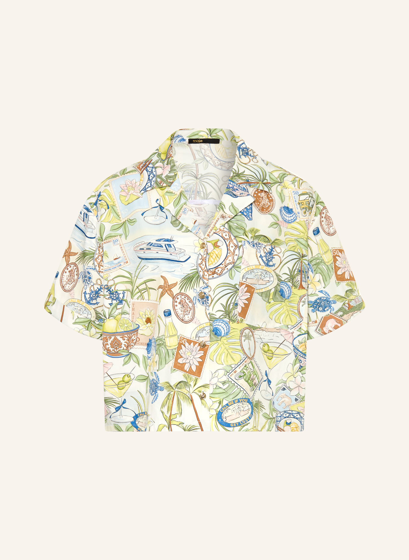 maje bluzka: KREMOWY / JASNOŻÓŁTY / OLIWKOWY