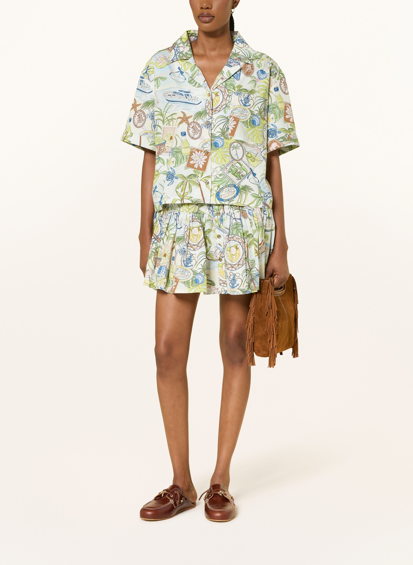 maje bluzka: KREMOWY / JASNOŻÓŁTY / OLIWKOWY