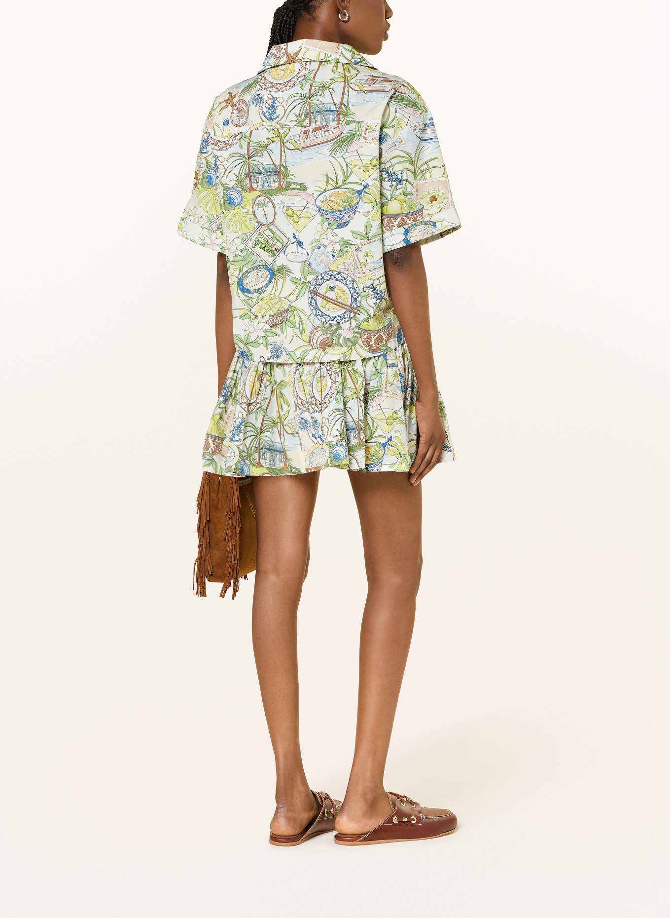 maje bluzka: KREMOWY / JASNOŻÓŁTY / OLIWKOWY