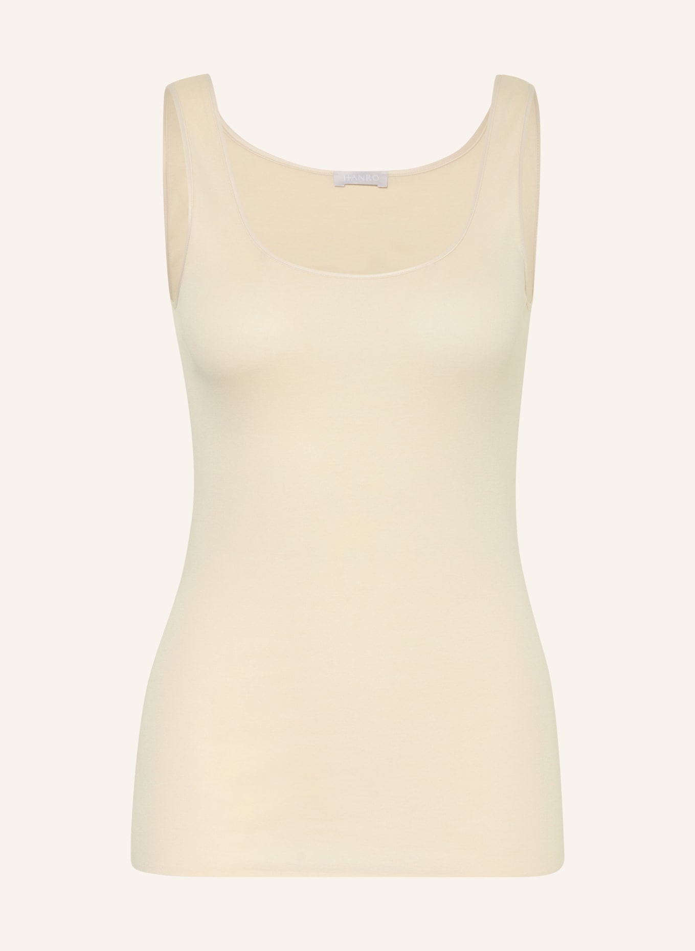 HANRO Top BAWEŁNIANY BEZSZWOWY: KREMOWY