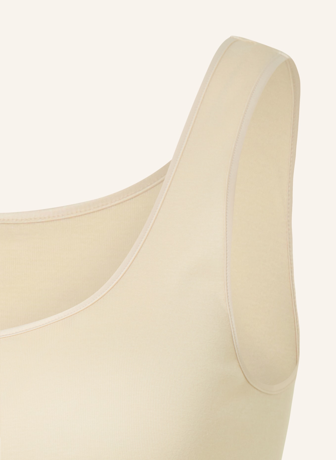 HANRO Top BAWEŁNIANY BEZSZWOWY: KREMOWY