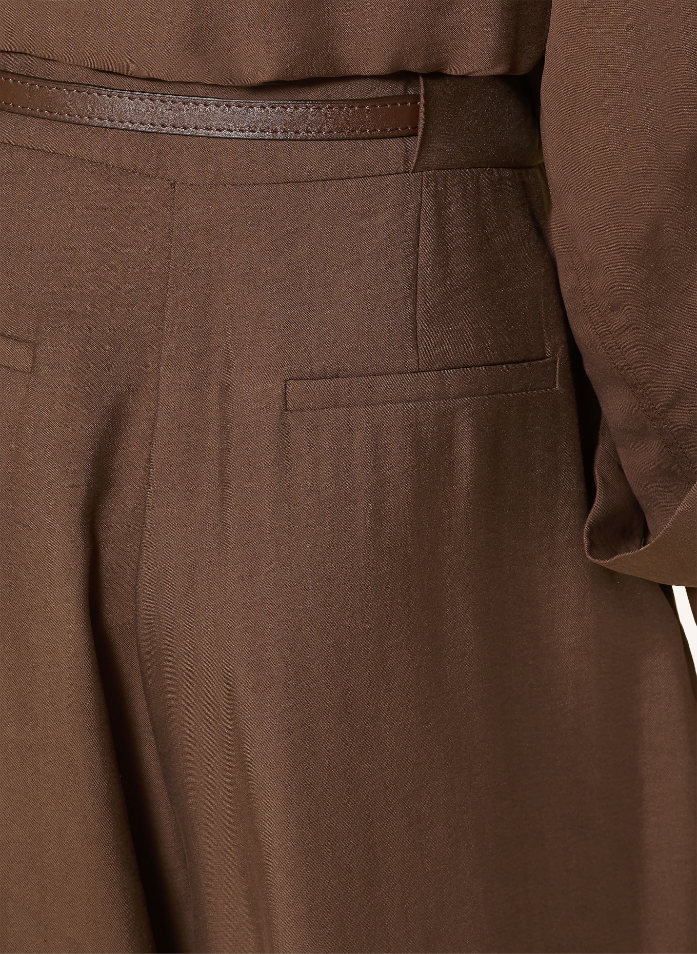 MORE & MORE Spodnie Marlene HAZEL: CIEMNOBRĄZOWY