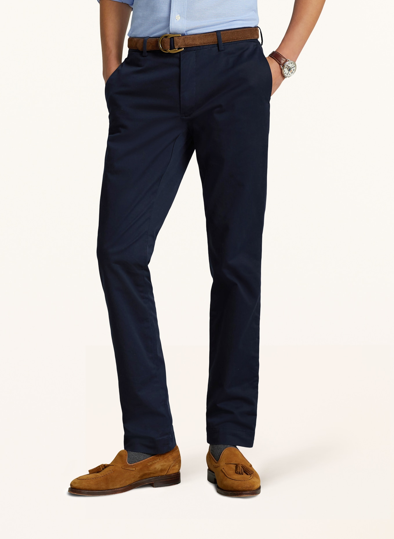 POLO RALPH LAUREN Chino slim fit: BLEU FONCÉ