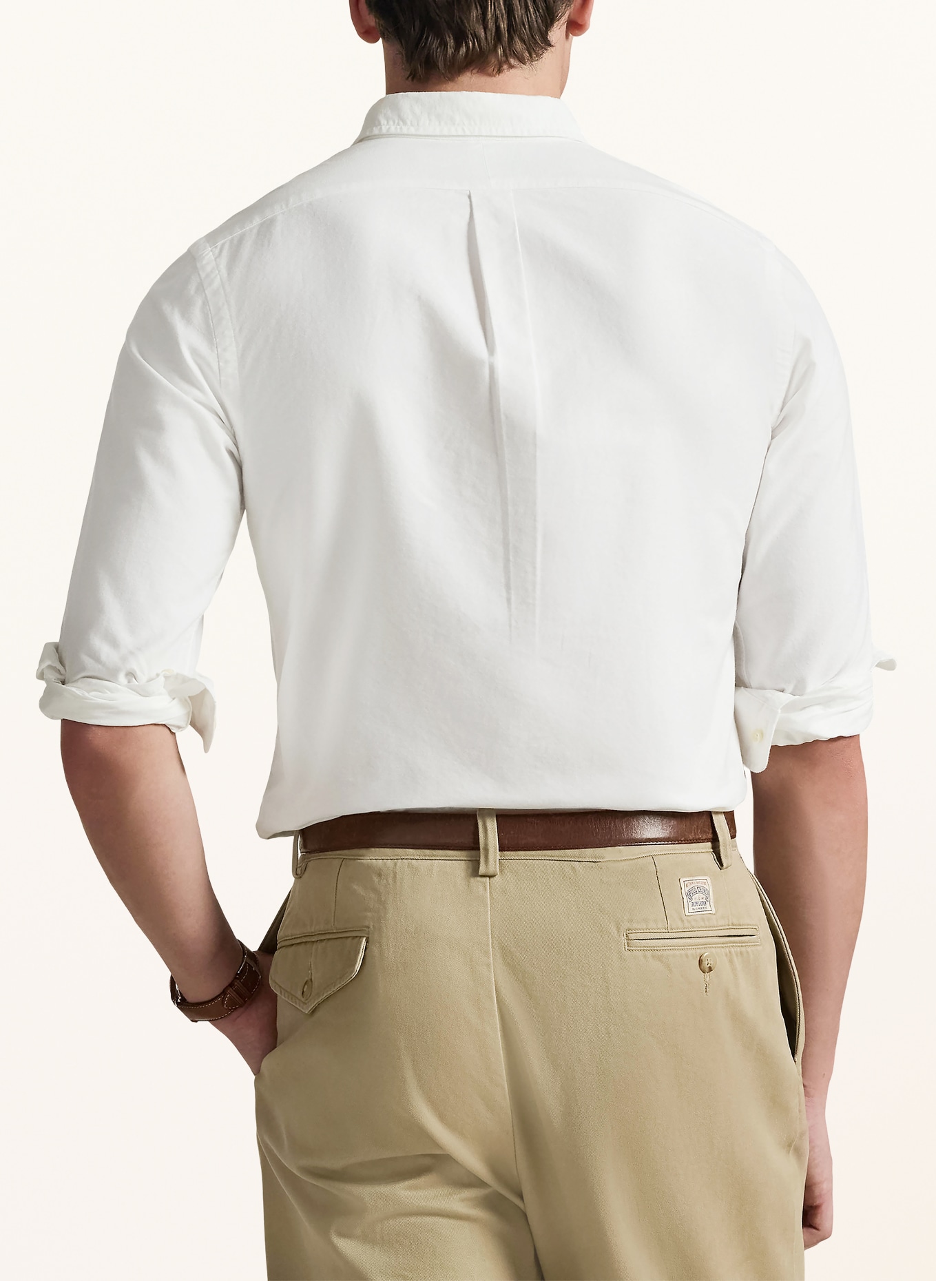 POLO RALPH LAUREN Oxfordhemd Slim Fit: WEISS