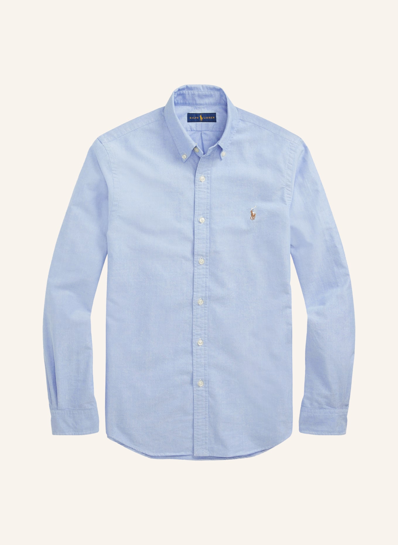 POLO RALPH LAUREN Oxford overhemd Slim Fit: LICHTBLAUW