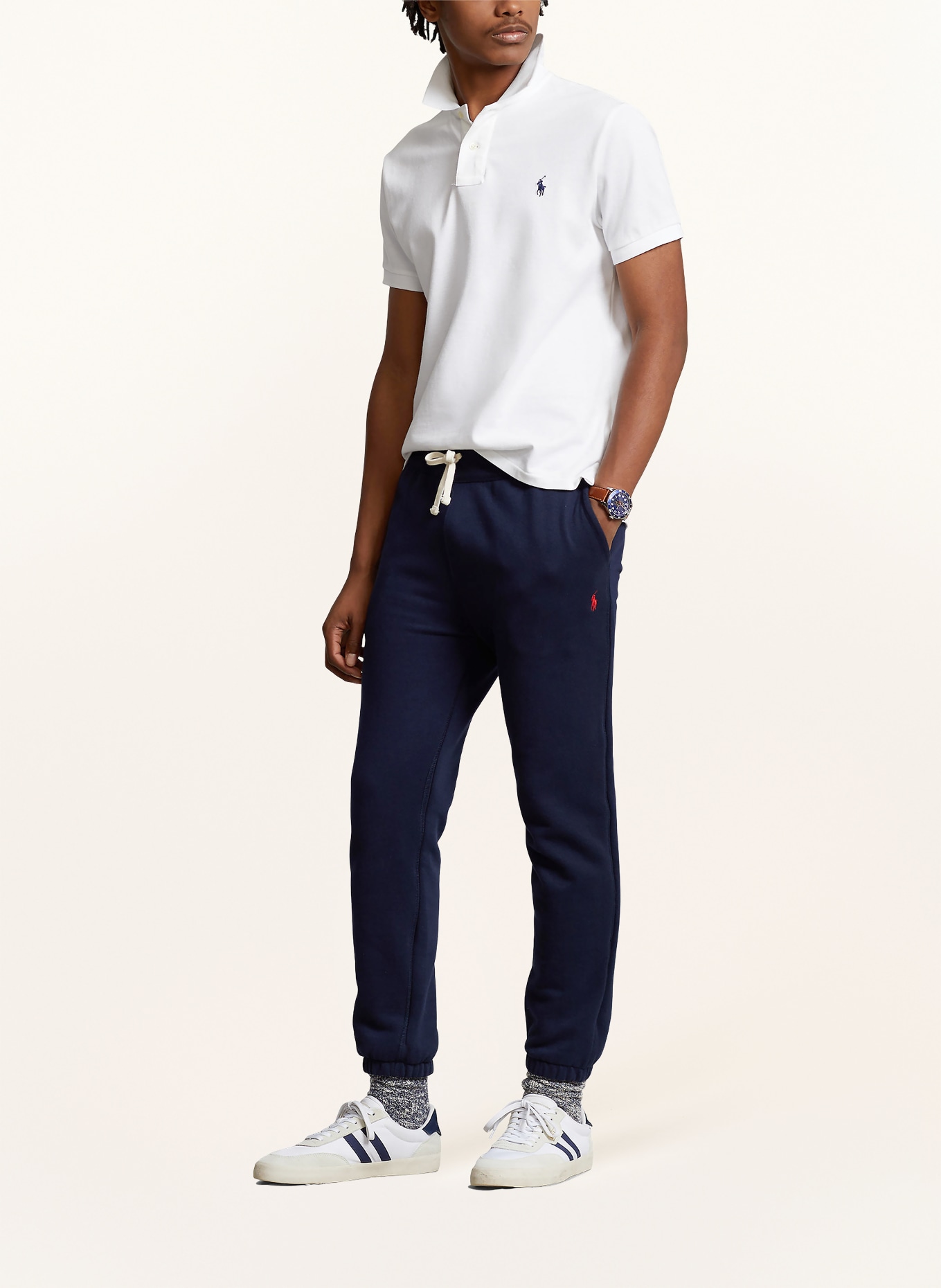 POLO RALPH LAUREN Piqué polo shirt slim fit: WHITE