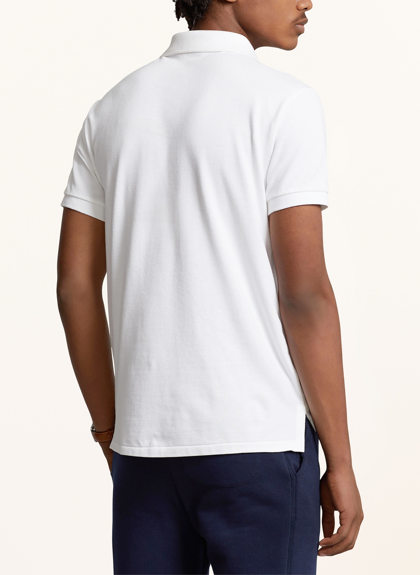 POLO RALPH LAUREN Piqué polo shirt slim fit: WHITE