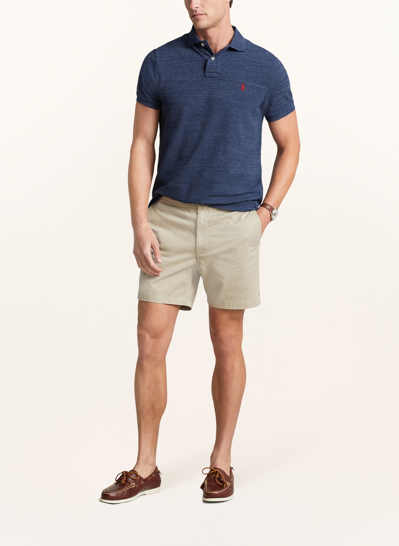 POLO RALPH LAUREN Piqué-Poloshirt Slim Fit: BLAU