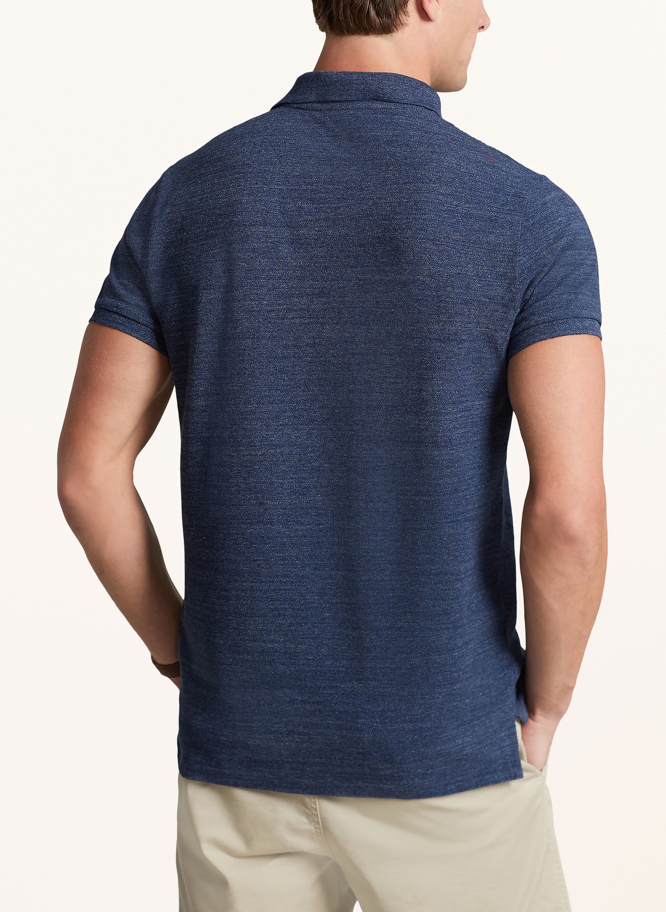 POLO RALPH LAUREN Piqué-Poloshirt Slim Fit: BLAU