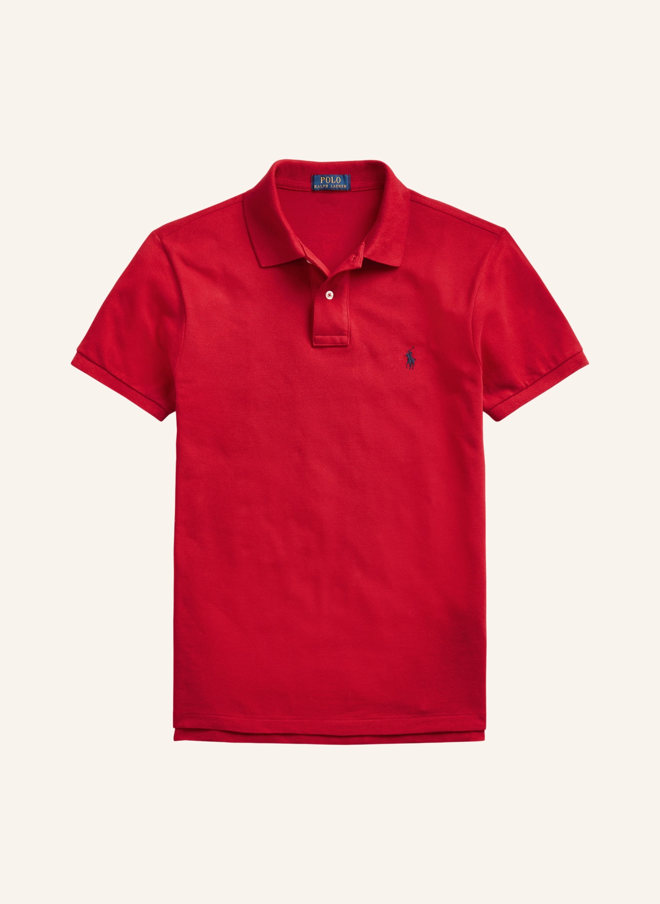 POLO RALPH LAUREN Piqué-Poloshirt Slim Fit: ROT