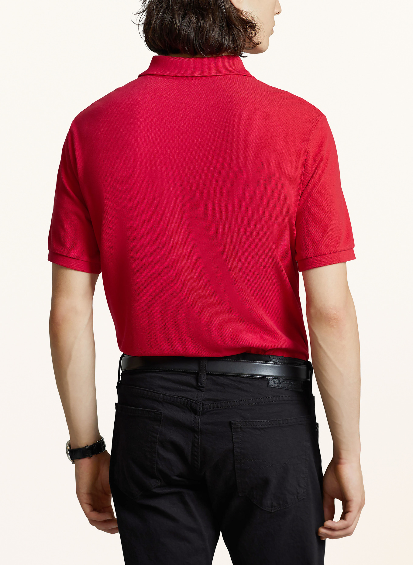 POLO RALPH LAUREN Piqué-Poloshirt Slim Fit: ROT