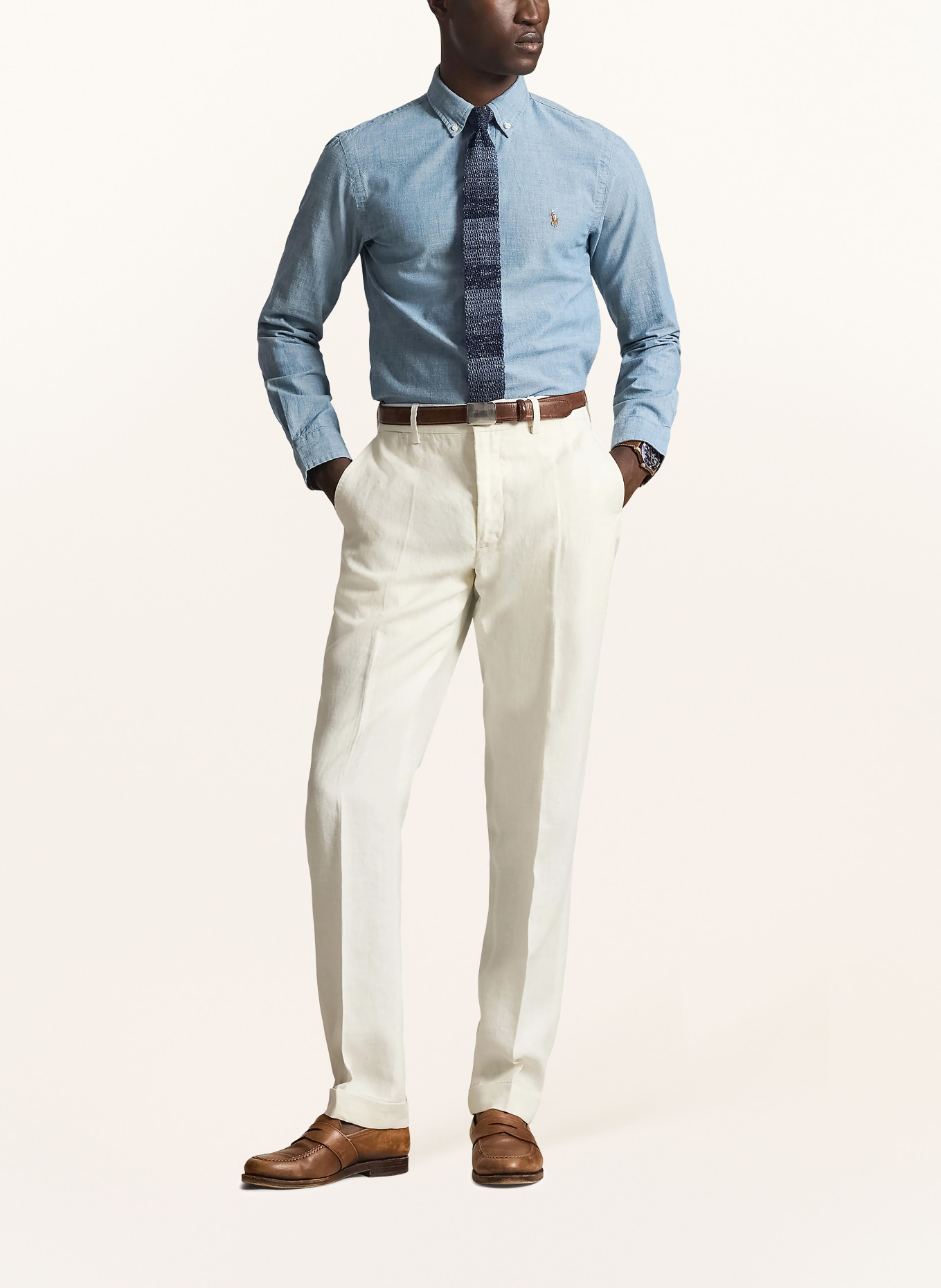 POLO RALPH LAUREN Slim fit spijkerblouse: LICHTBLAUW