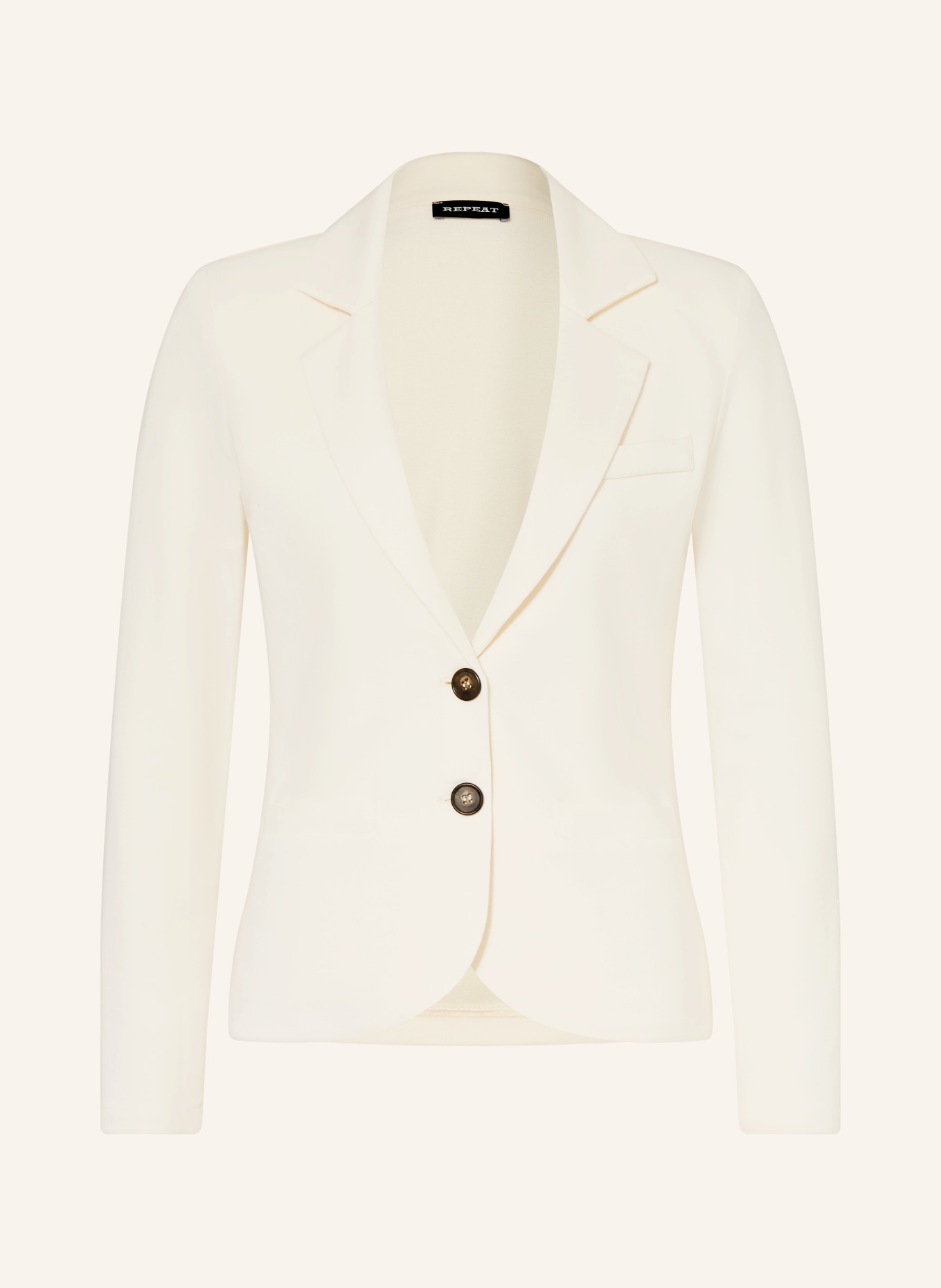 REPEAT Blezer z dżerseju: ECRU