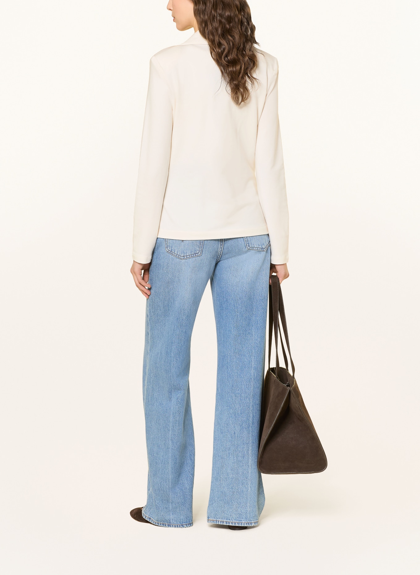 REPEAT Blezer z dżerseju: ECRU